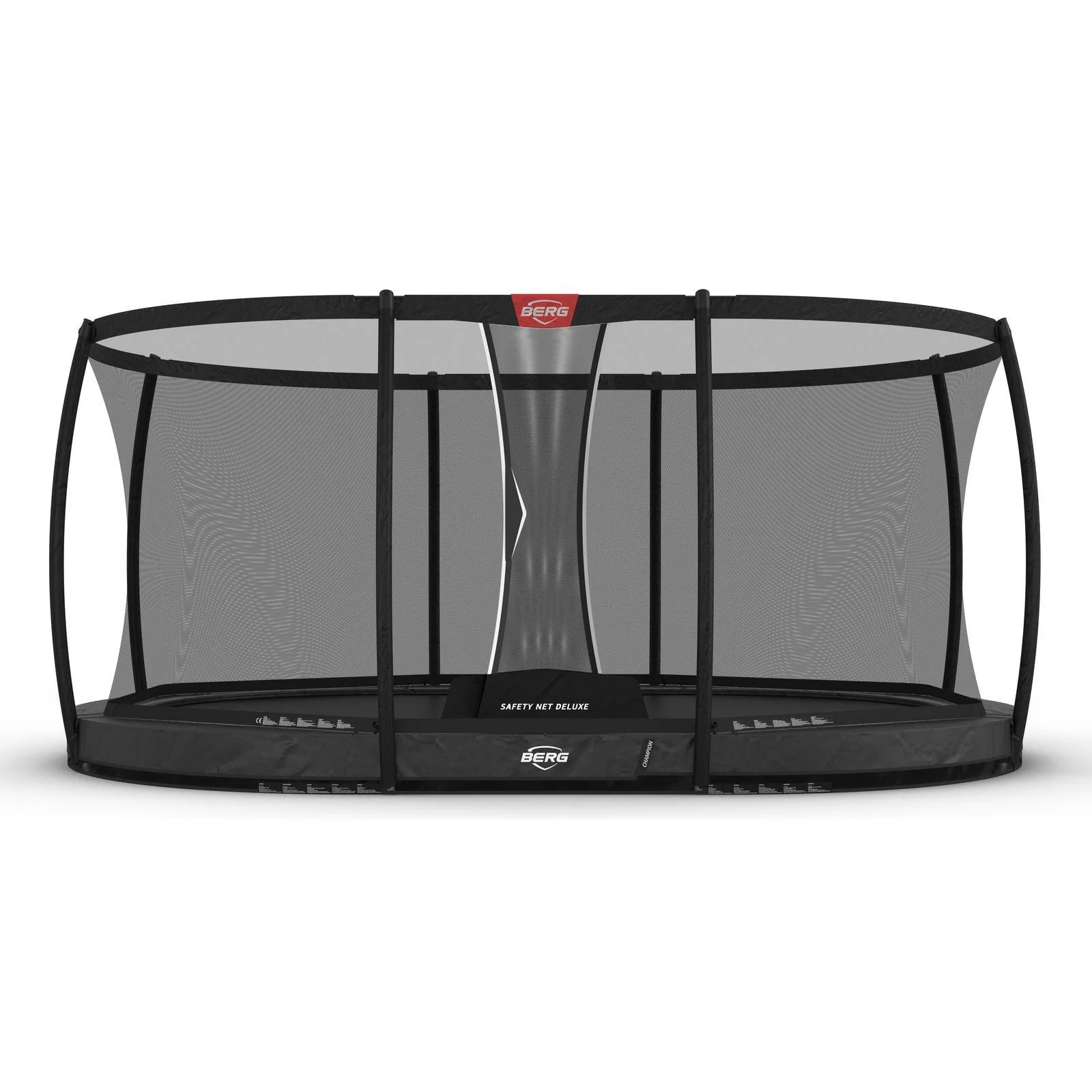 BERG Grand Champion InGround 470 Trampoline Grey + Safety Net Deluxe