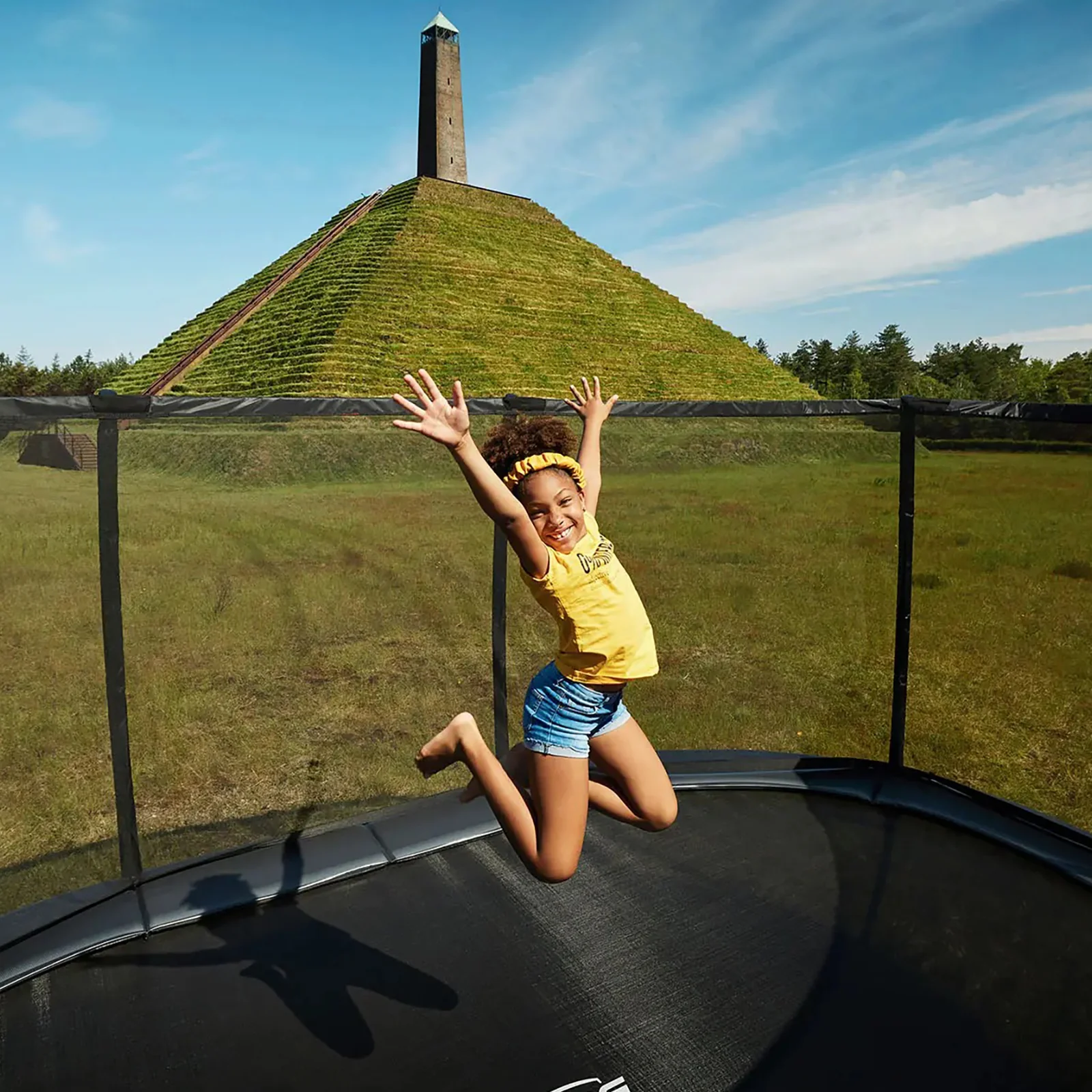 BERG Grand Elite Regular 520 Trampoline Grey + Safety Net Deluxe - Image 2