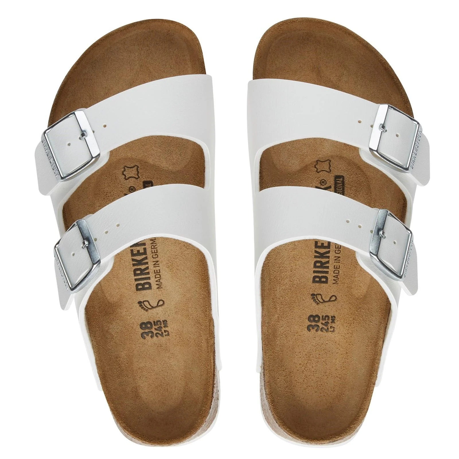 Birkenstock Womens Arizona Sandal White - Image 4