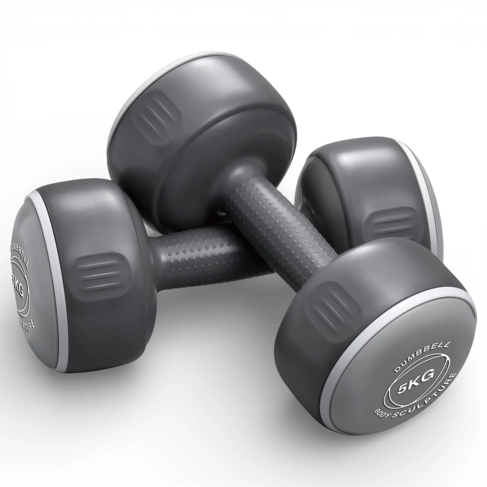 Body Sculpture Vinyl Dumbbell Set - 2 x 5kg