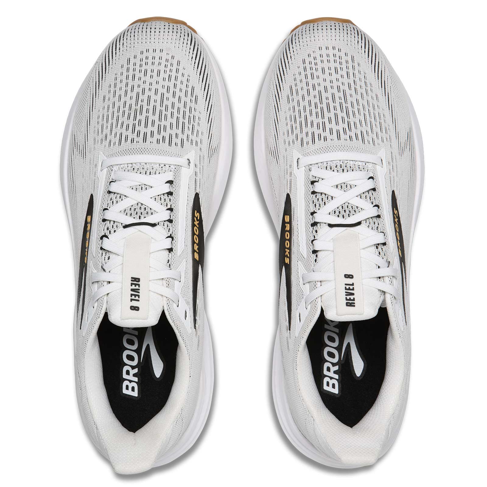 Brooks Mens Revel 8 White - Image 3