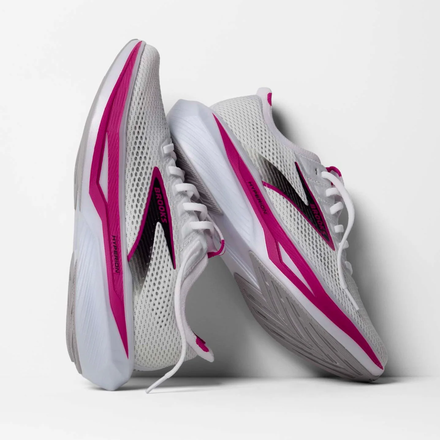 Brooks Womens Hyperion 3 Running Shoes White - Image 2