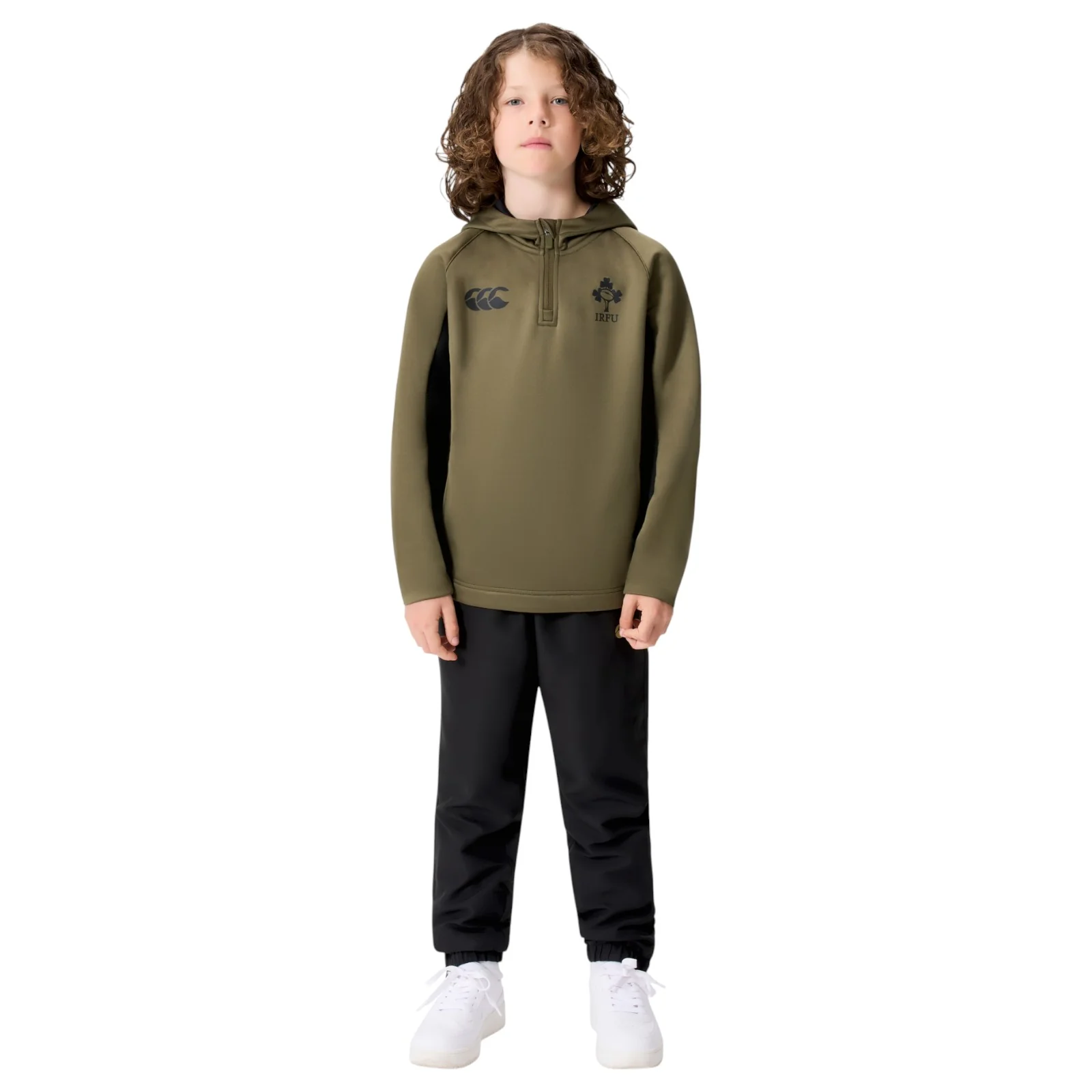 Canterbury IRFU Ireland Rugby Team Half-Zip Kids Training Hoodie - Image 10