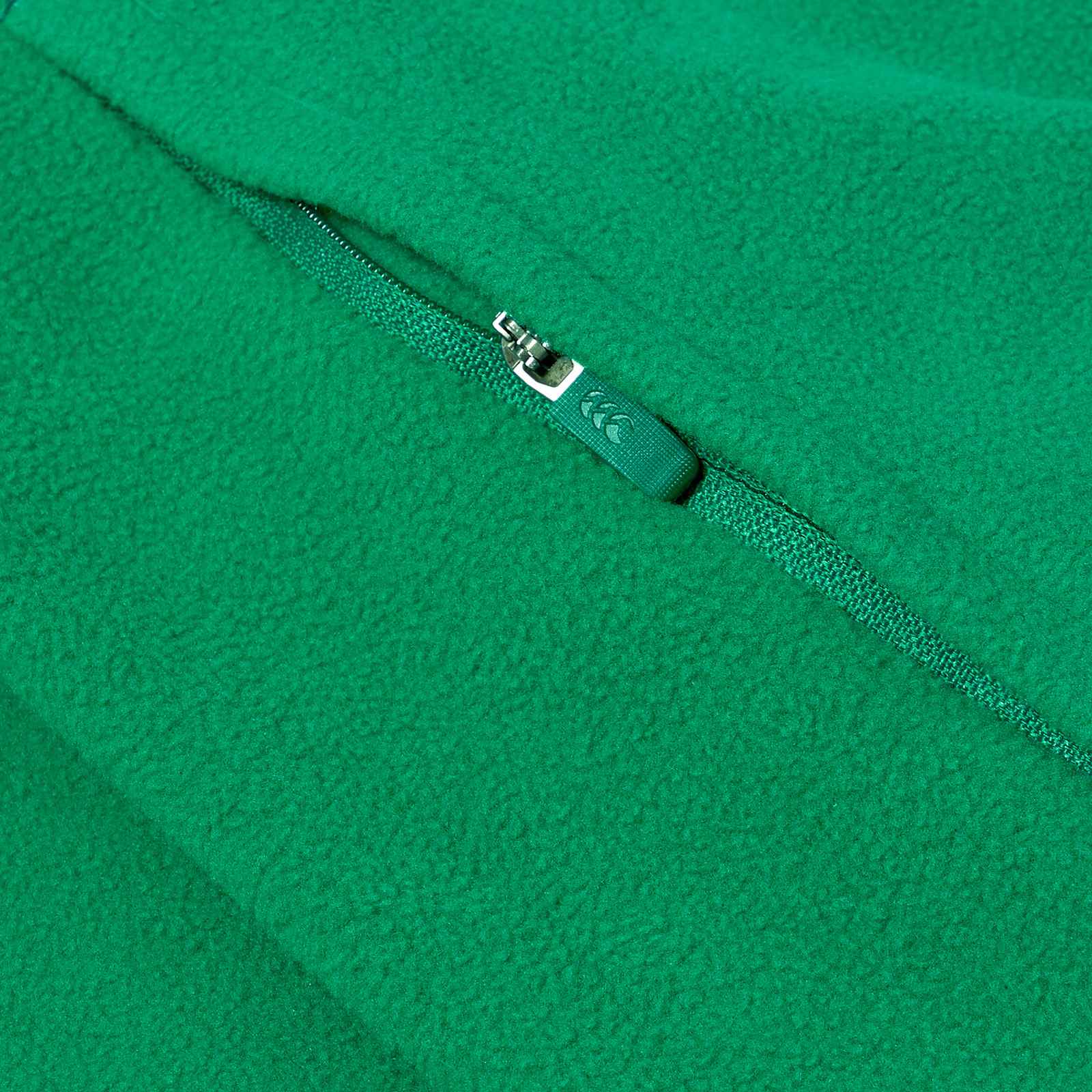 Canterbury IRFU Ireland Rugby Mens Half-Zip Retro Fleece Top - Image 8