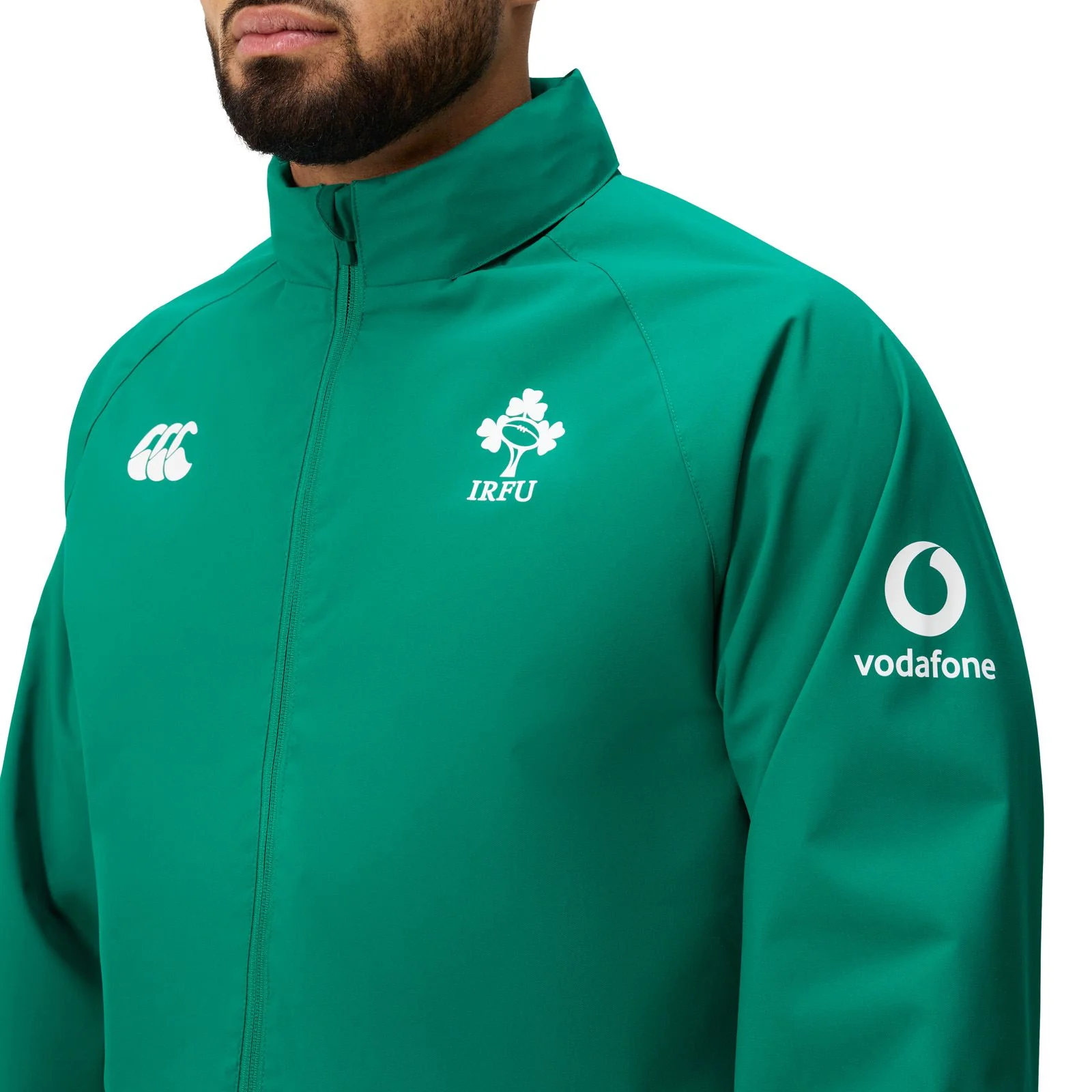 Canterbury IRFU Ireland Rugby Mens Full-Zip Anthem Jacket - Image 4