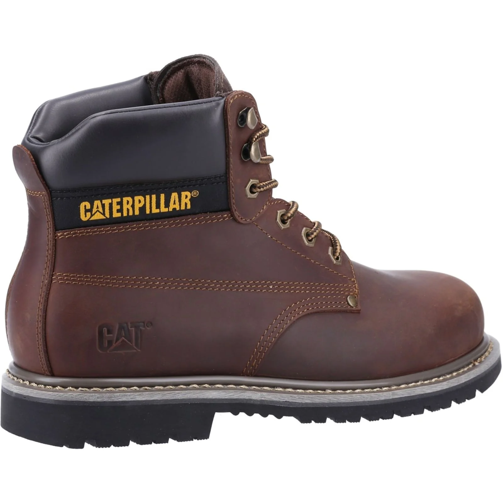 Caterpillar Mens Powerplant S3 GYW Safety Boot Brown - Image 3