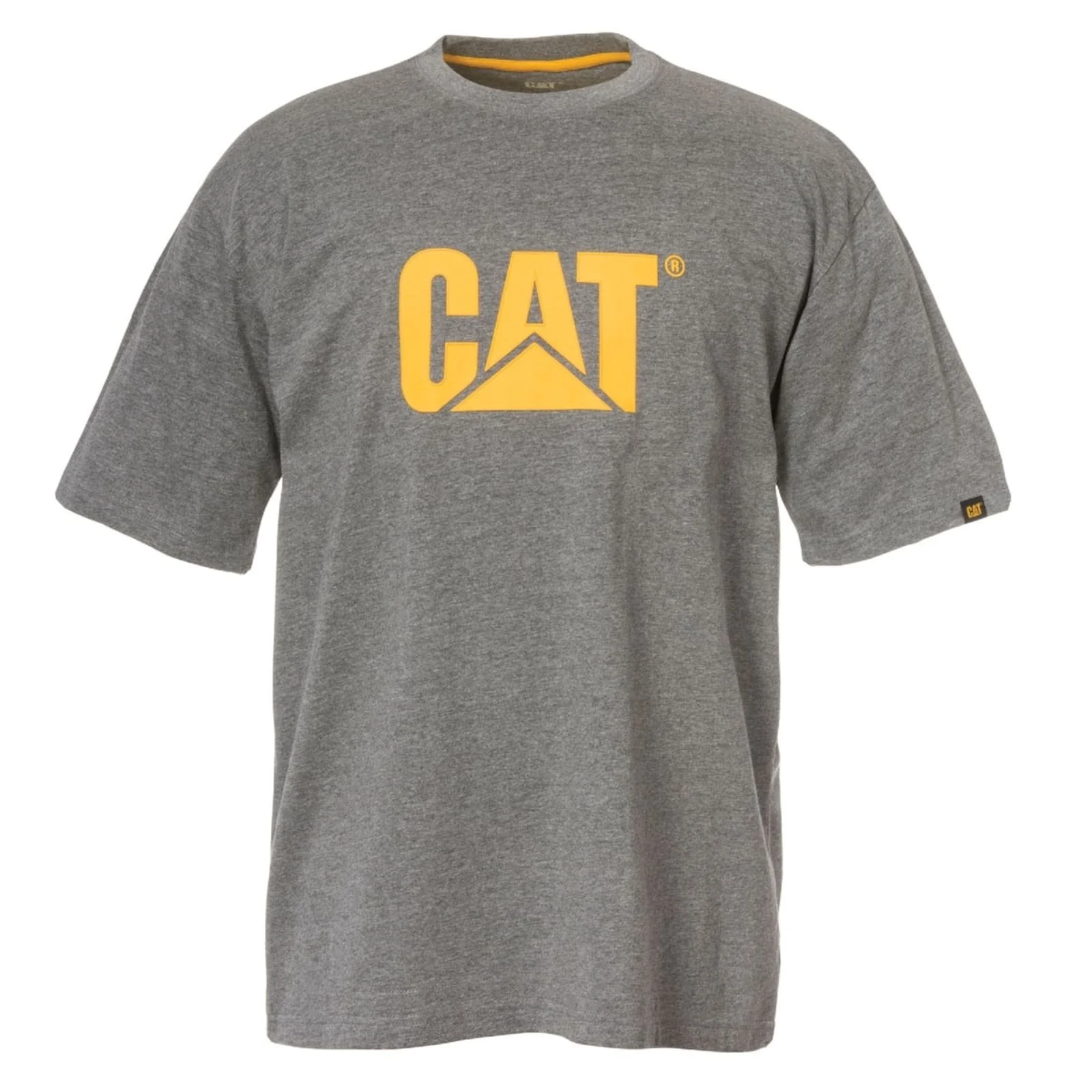 Caterpillar Mens Trademark Logo T-Shirt Dark Heather Grey - Image 2