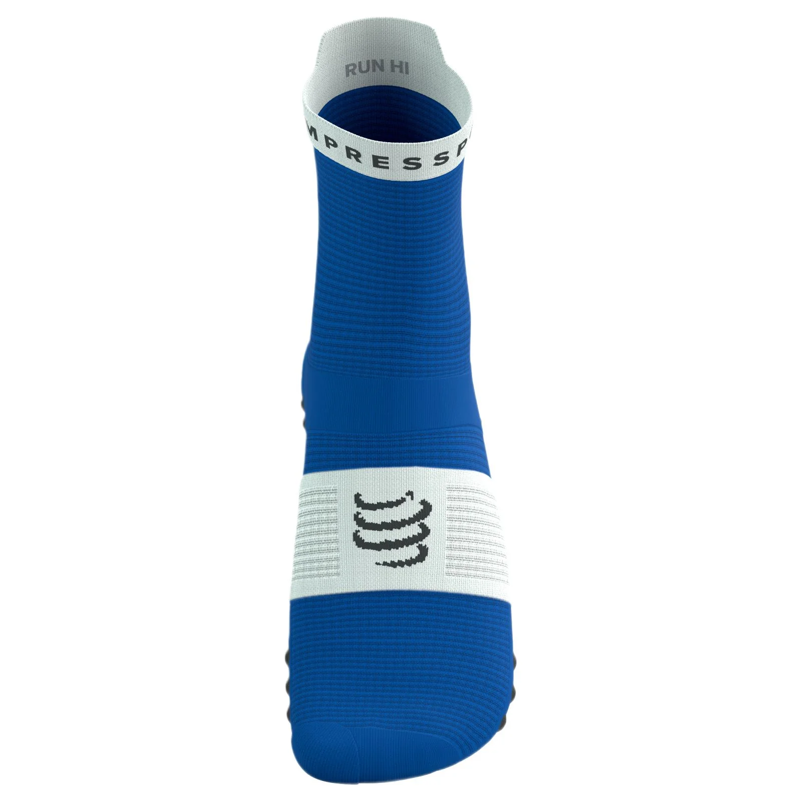 Compressport Pro Racing V4.0 Run High Socks - Blue / White - Image 4