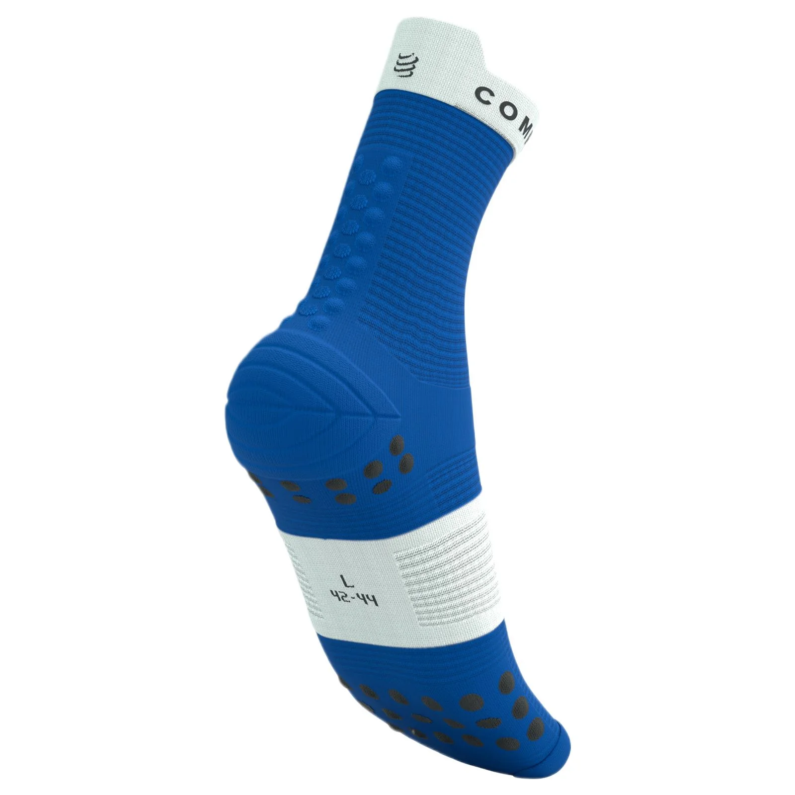 Compressport Pro Racing V4.0 Run High Socks - Blue / White - Image 5