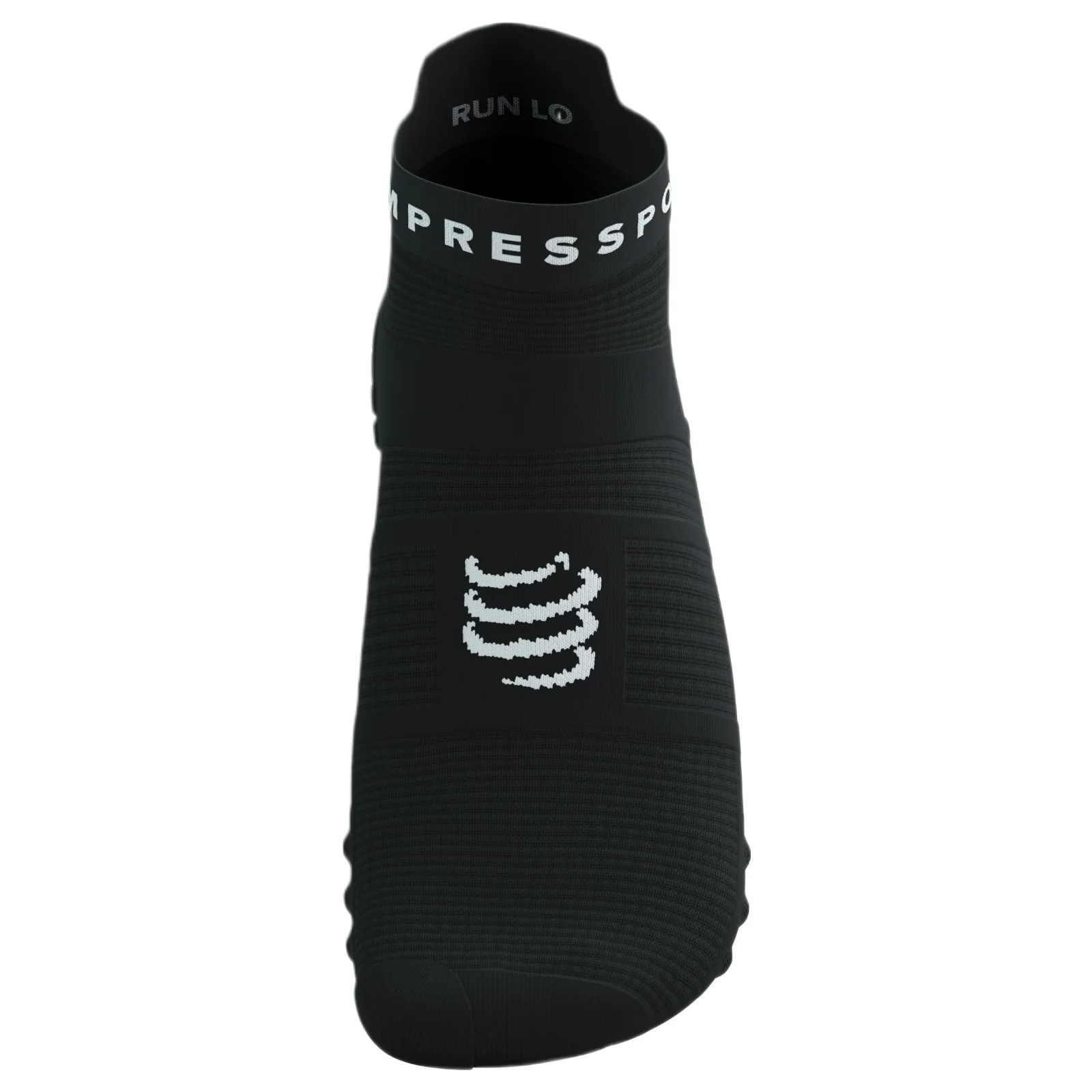 Compressport Pro Racing V4.0 Run Low Socks - White/Blue/Green - Image 5