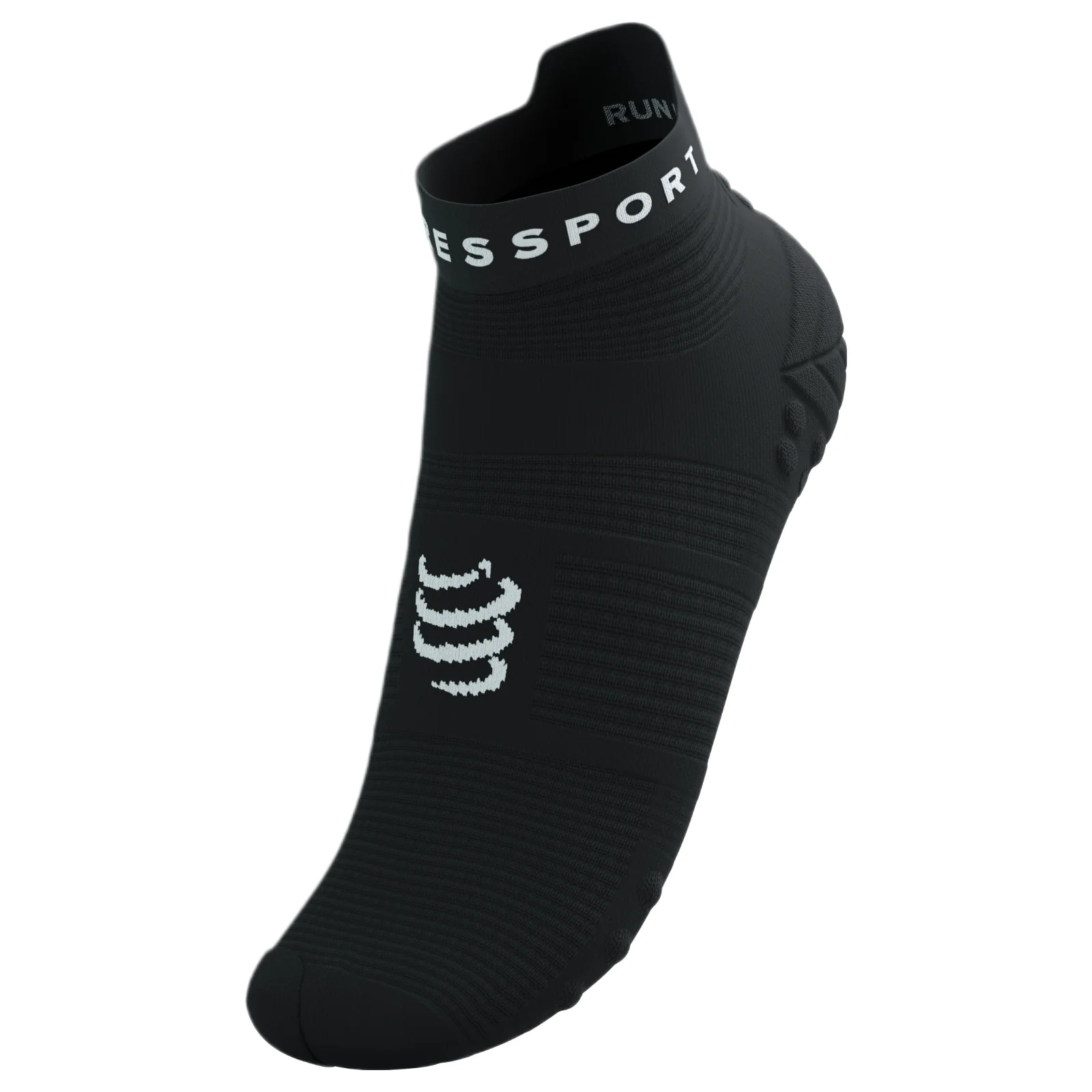 Compressport Pro Racing V4.0 Run Low Socks - White/Blue/Green - Image 9