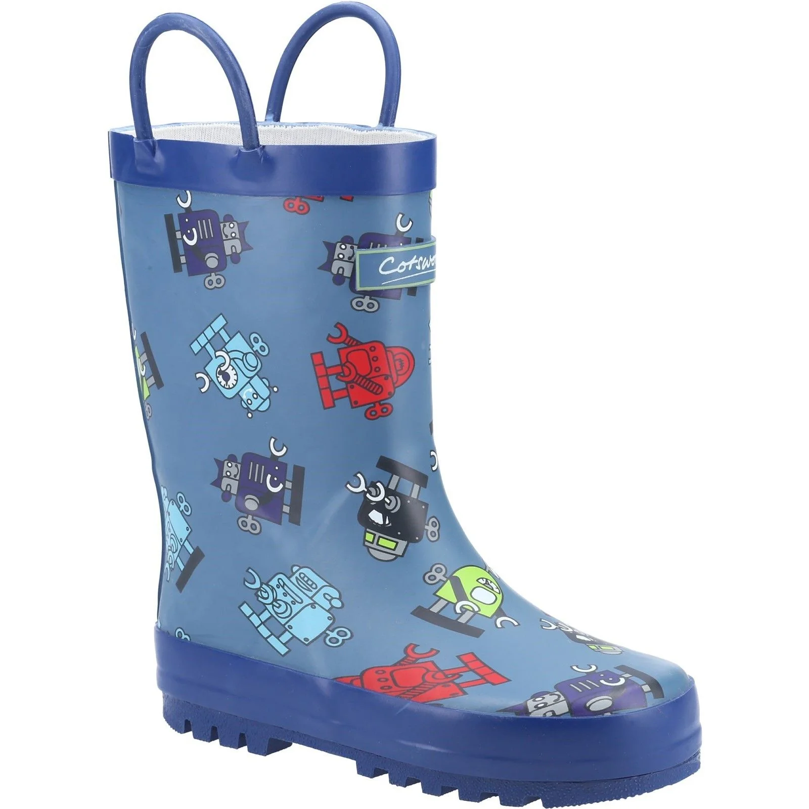 Cotswold Infant Kids Puddle Waterproof Pull On Boot Robot - Image 4