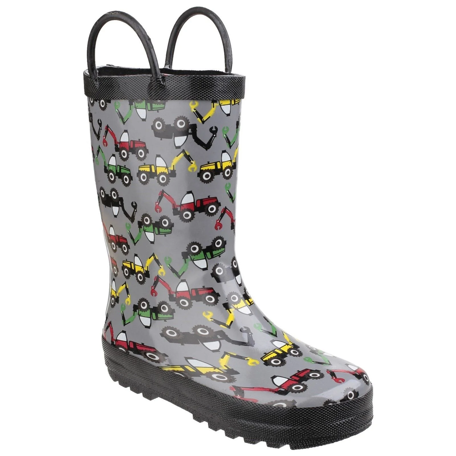 Cotswold Junior Kids Puddle Waterproof Pull On Boot Digger - Image 4