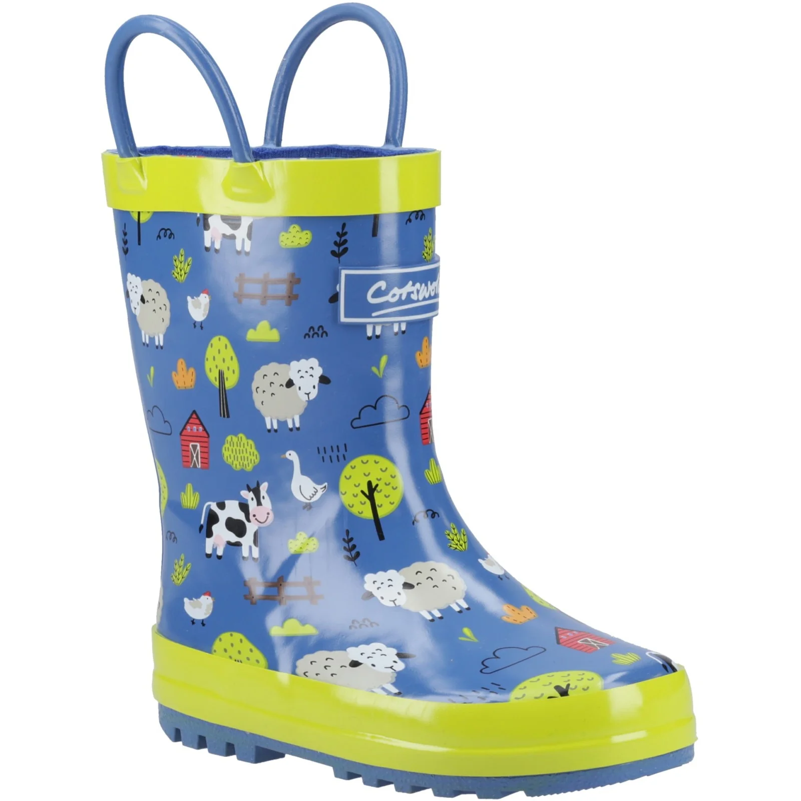 Cotswold Infant Kids Puddle Waterproof Pull On Boot Farm - Image 5