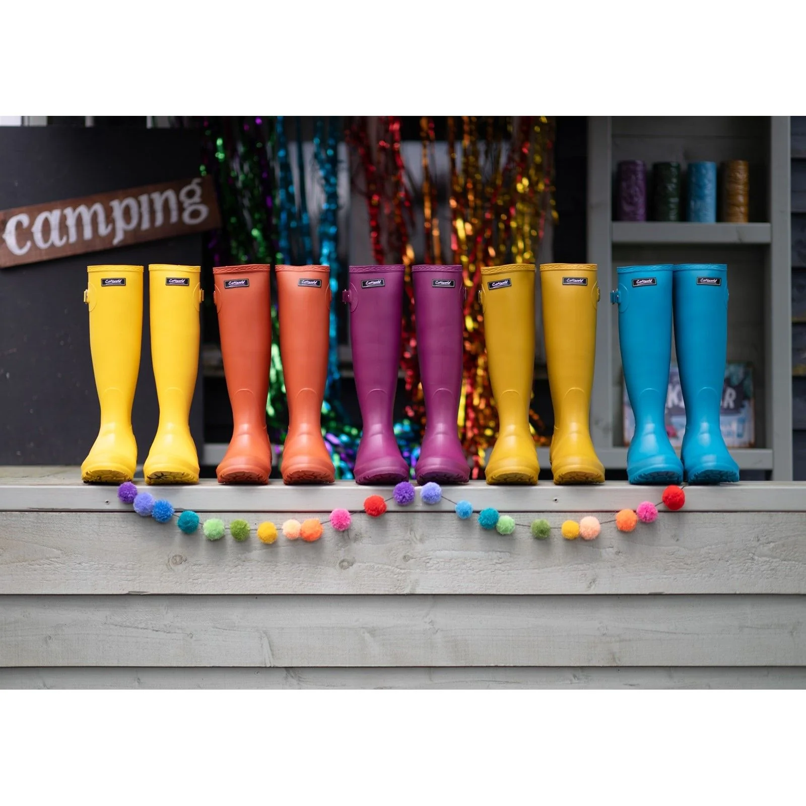 Cotswold Womens Sandringham Wellingtons Berry - Image 5
