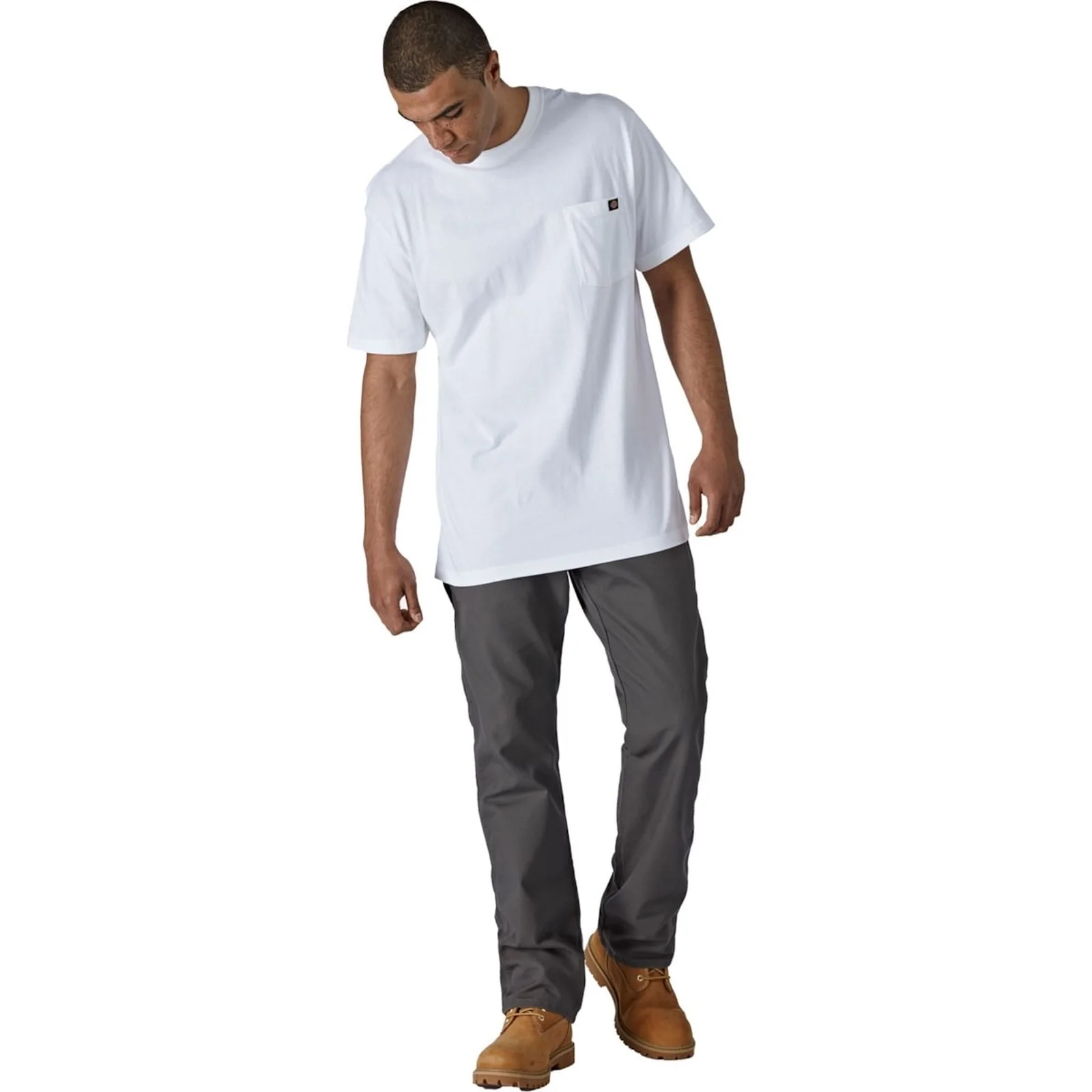 Dickies Mens Short Sleeve Cotton T-Shirt White - Image 3