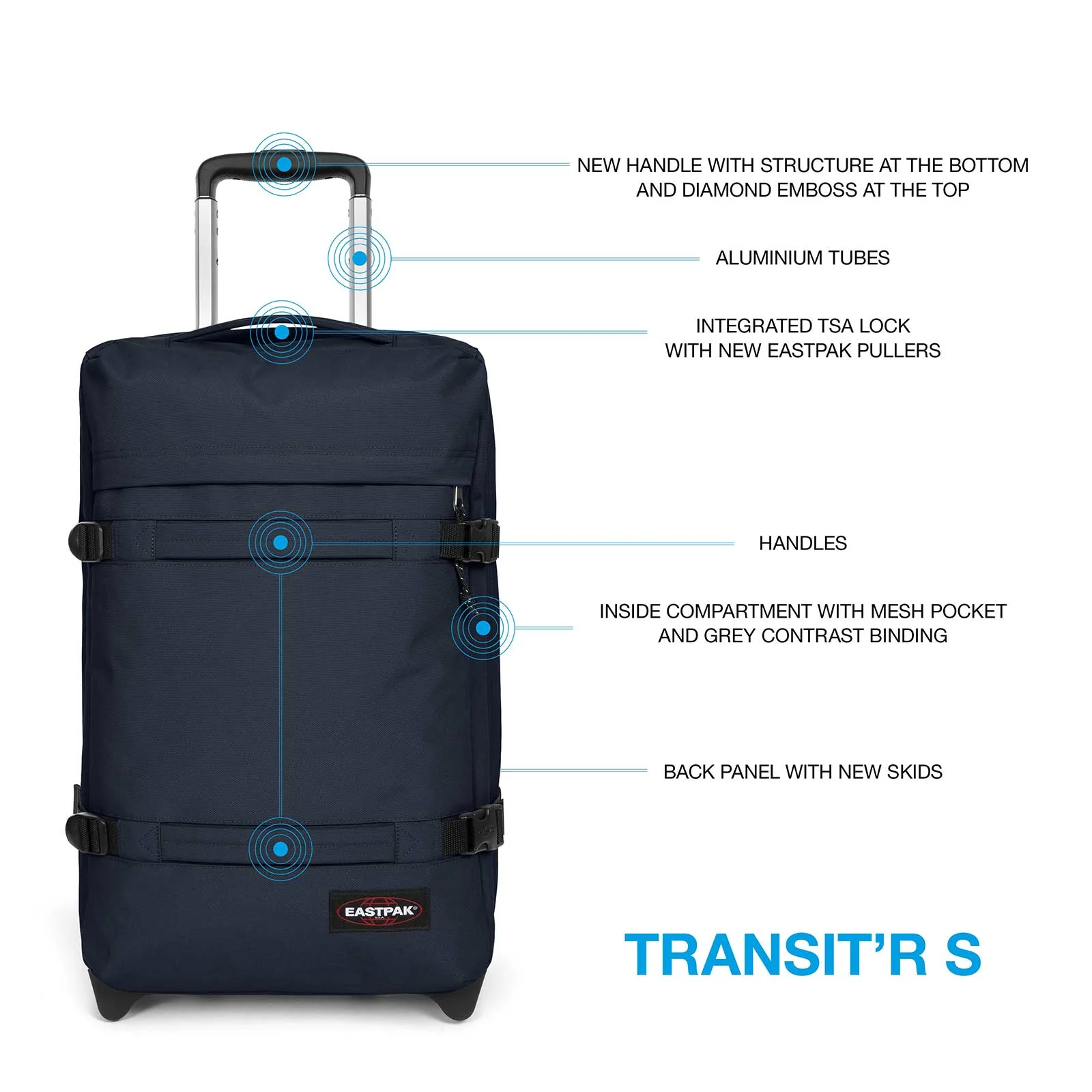 EASTPAK Transit'R Small Travel Bag - Image 7