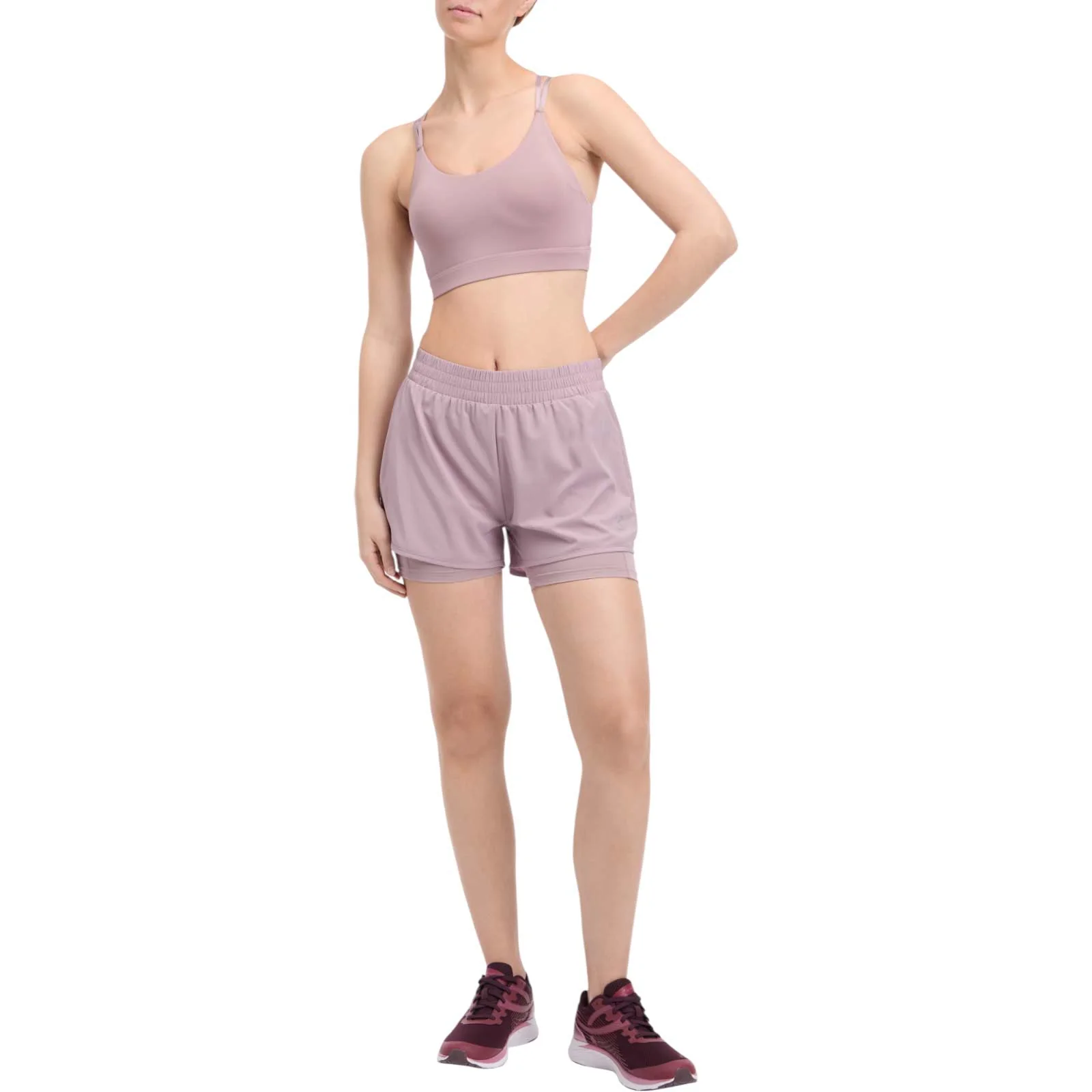 Energetics Bamas IX Womens Shorts 2in1 PUR Shorts - Image 5