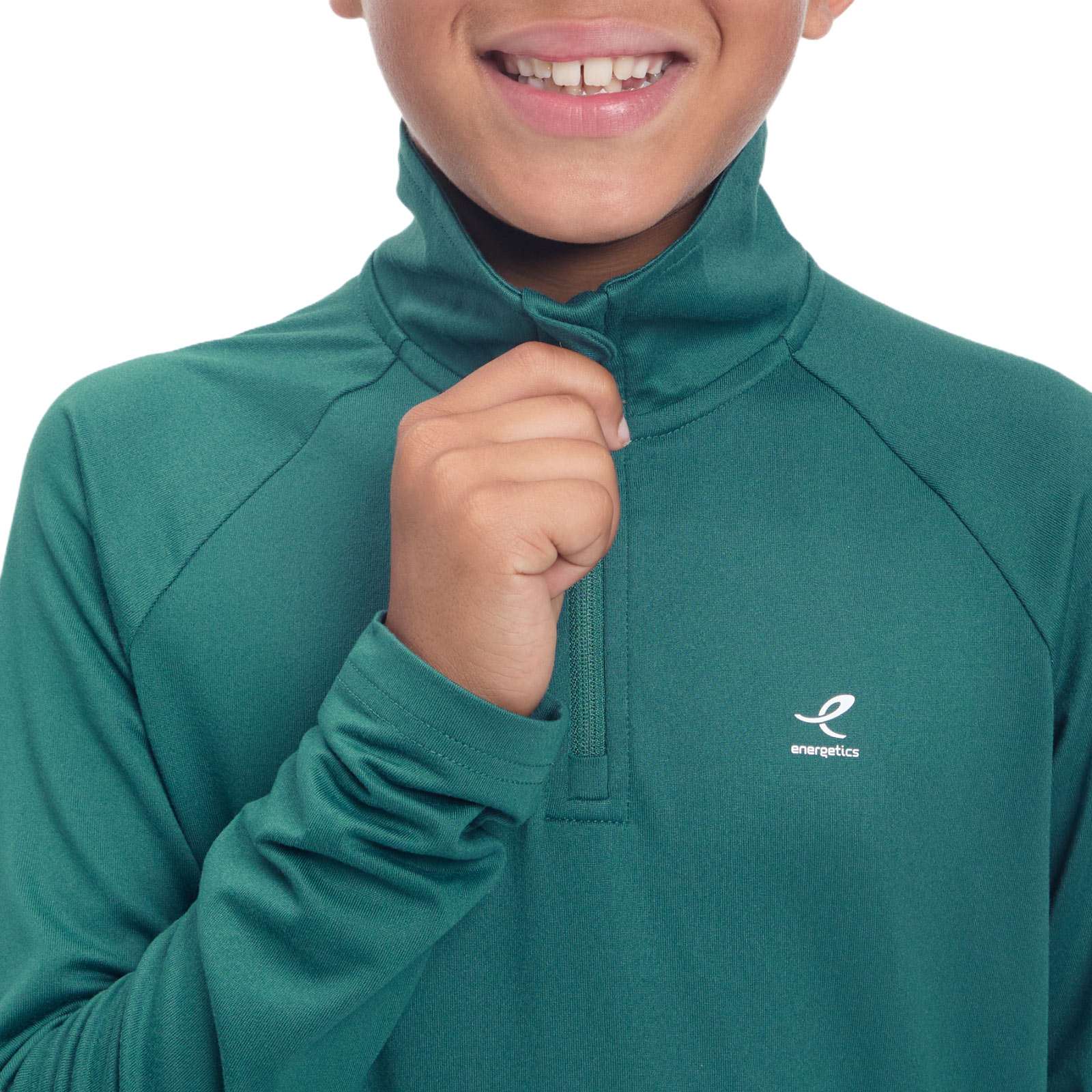 Energetics Cusco Stretch Kids Long-Sleeve Half-Zip Top - Image 3