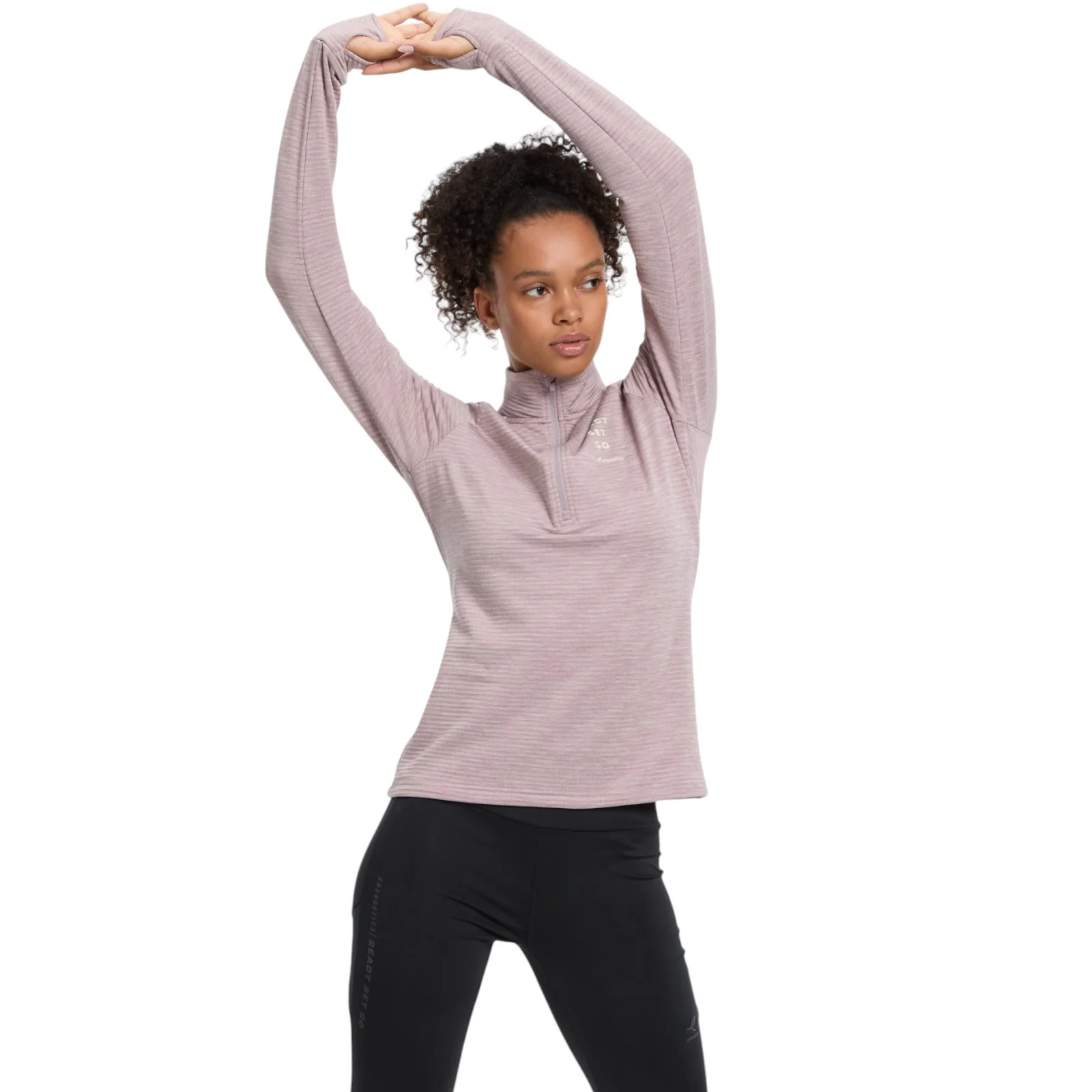 Energetics Wilona Womens Midlayer Half Zip Long Sleeve Fleece Top - Image 10