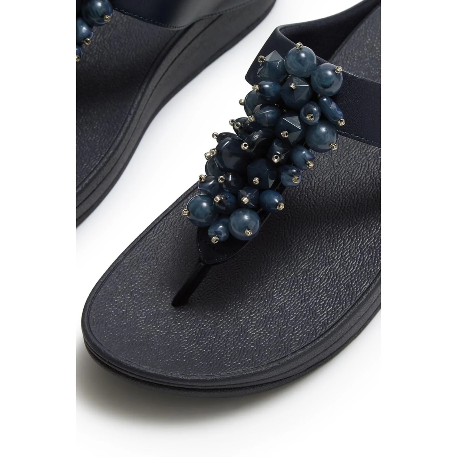 Fitflop Womens Fino Toe-Post Sandals Midnight Navy - Image 4