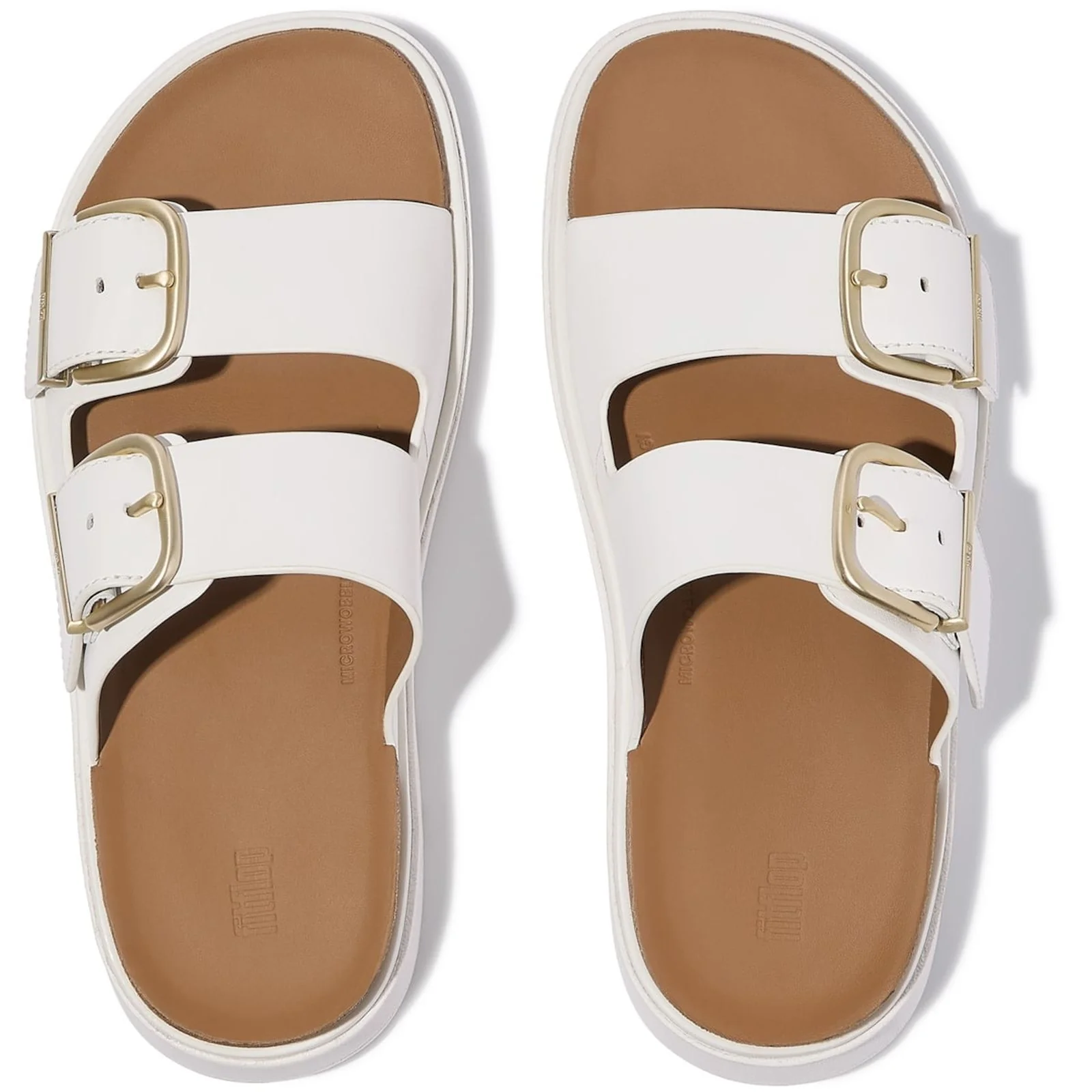 Fitflop Womens Gen-FF Two-Bar Slides Urban White - Image 3