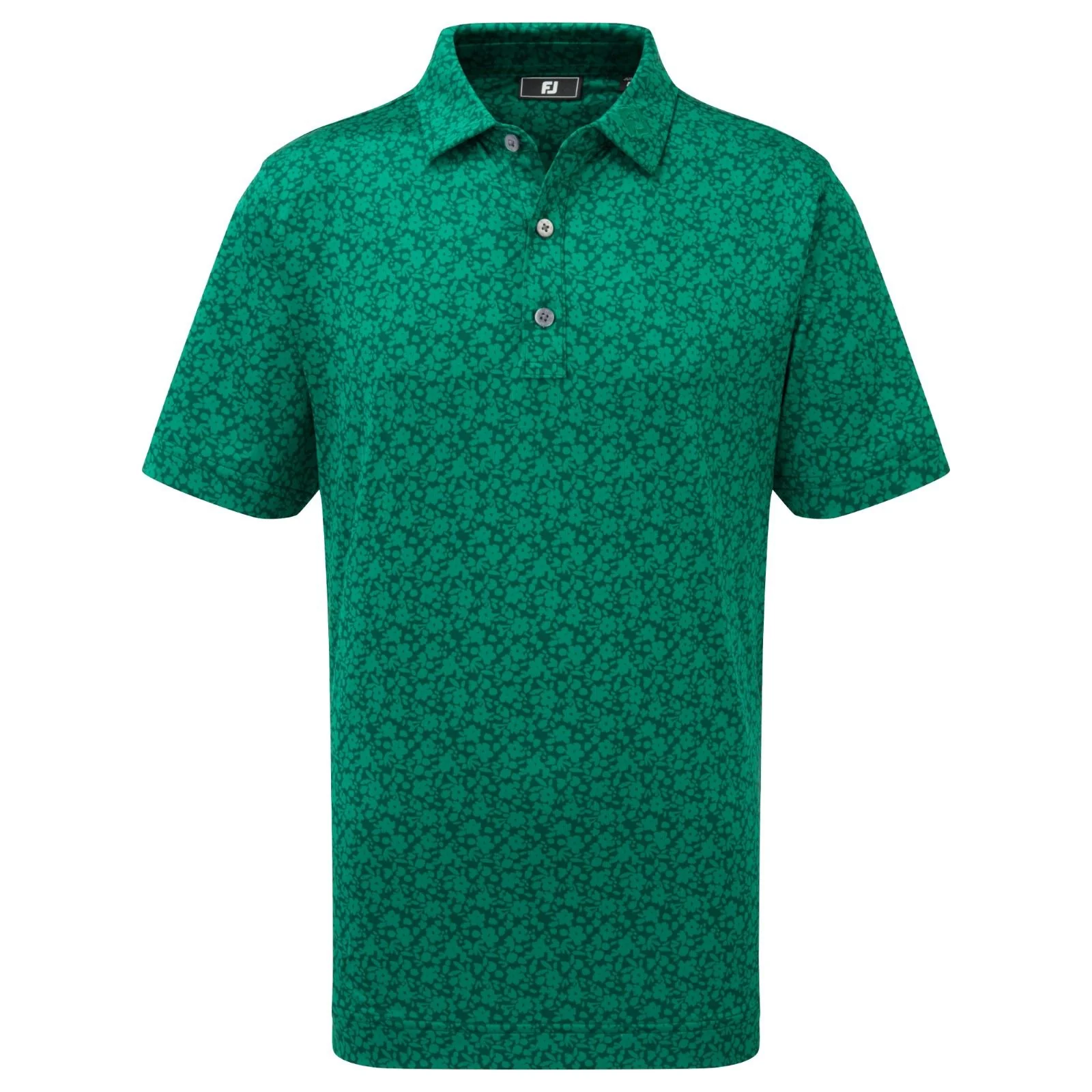 Footjoy ProDry Stretch Painted Floral Lisle Kids Golf Polo Shirt
