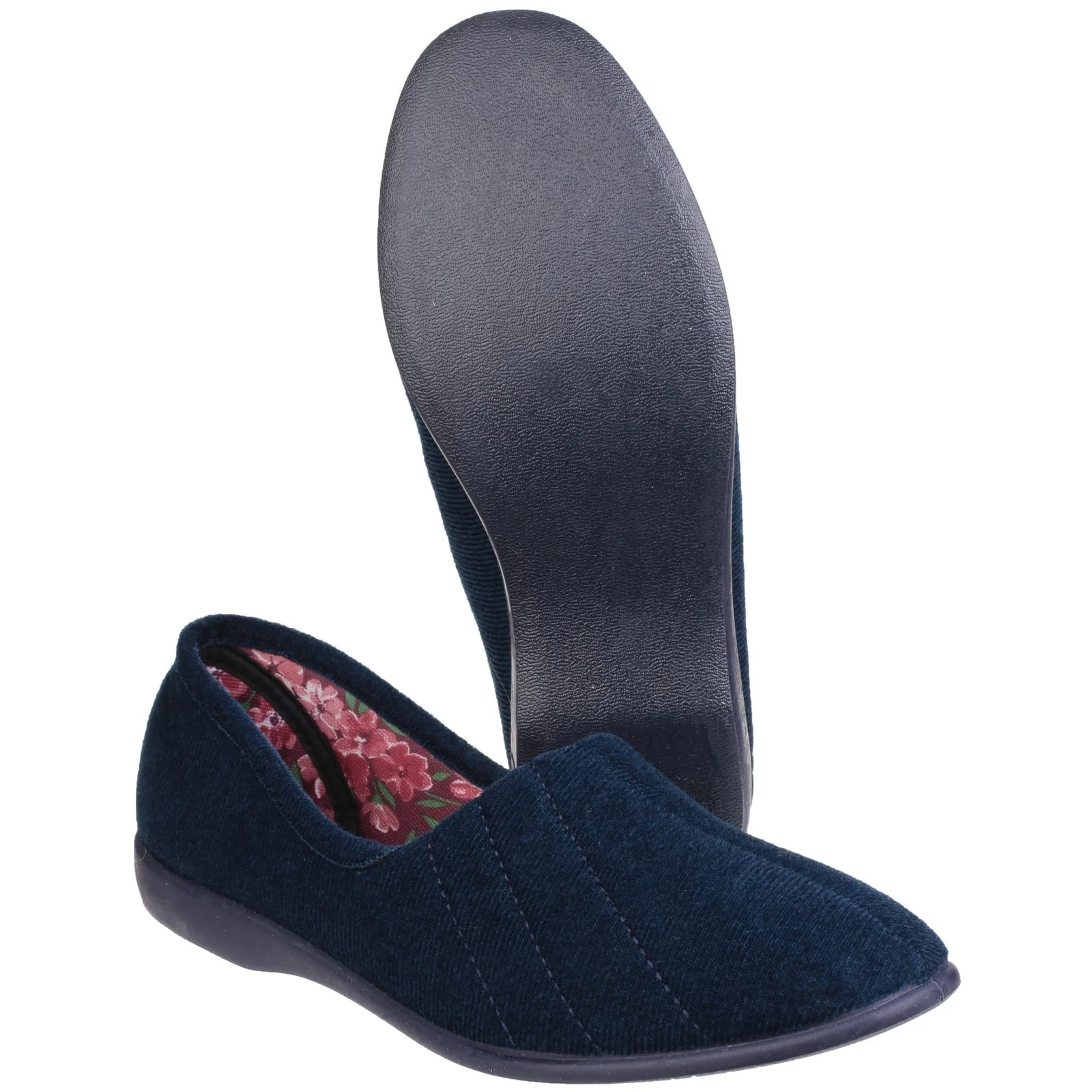 GBS Womens Audrey Ladies Slipper Navy - Image 3