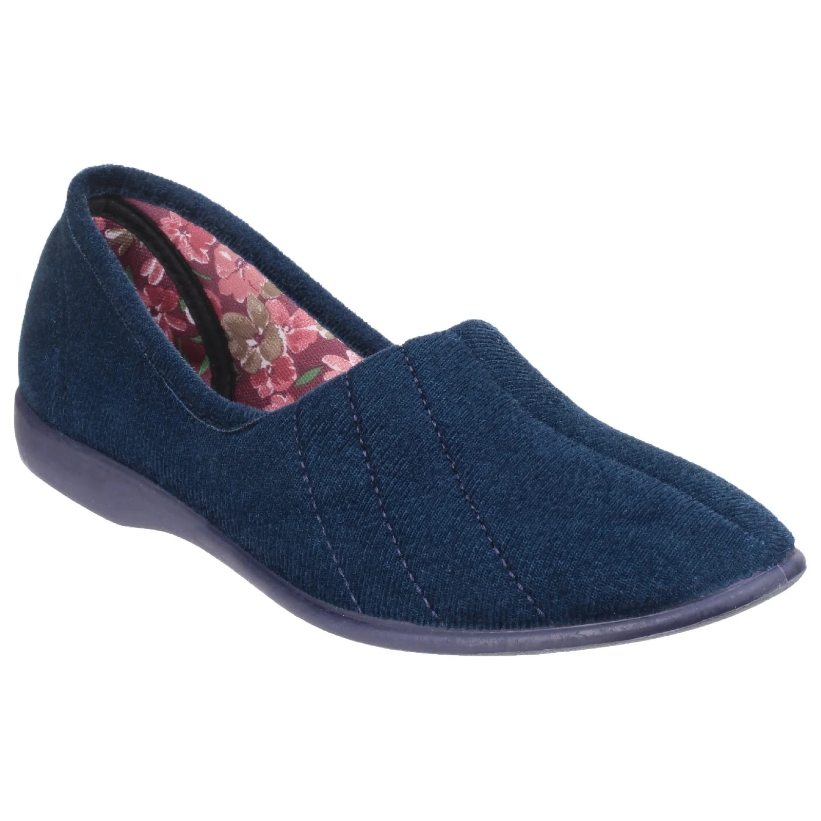 GBS Womens Audrey Ladies Slipper Navy - Image 4