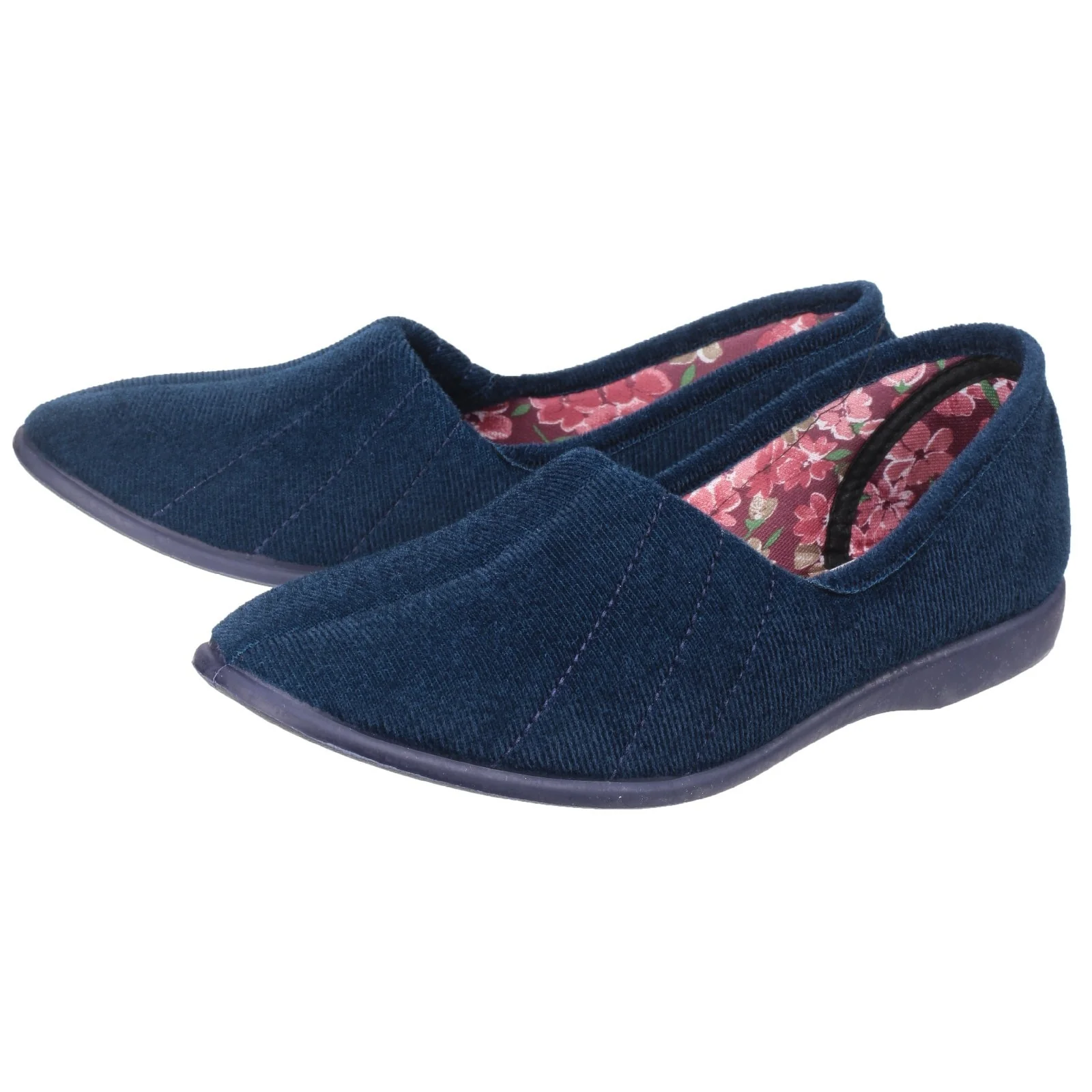 GBS Womens Audrey Ladies Slipper Navy - Image 5