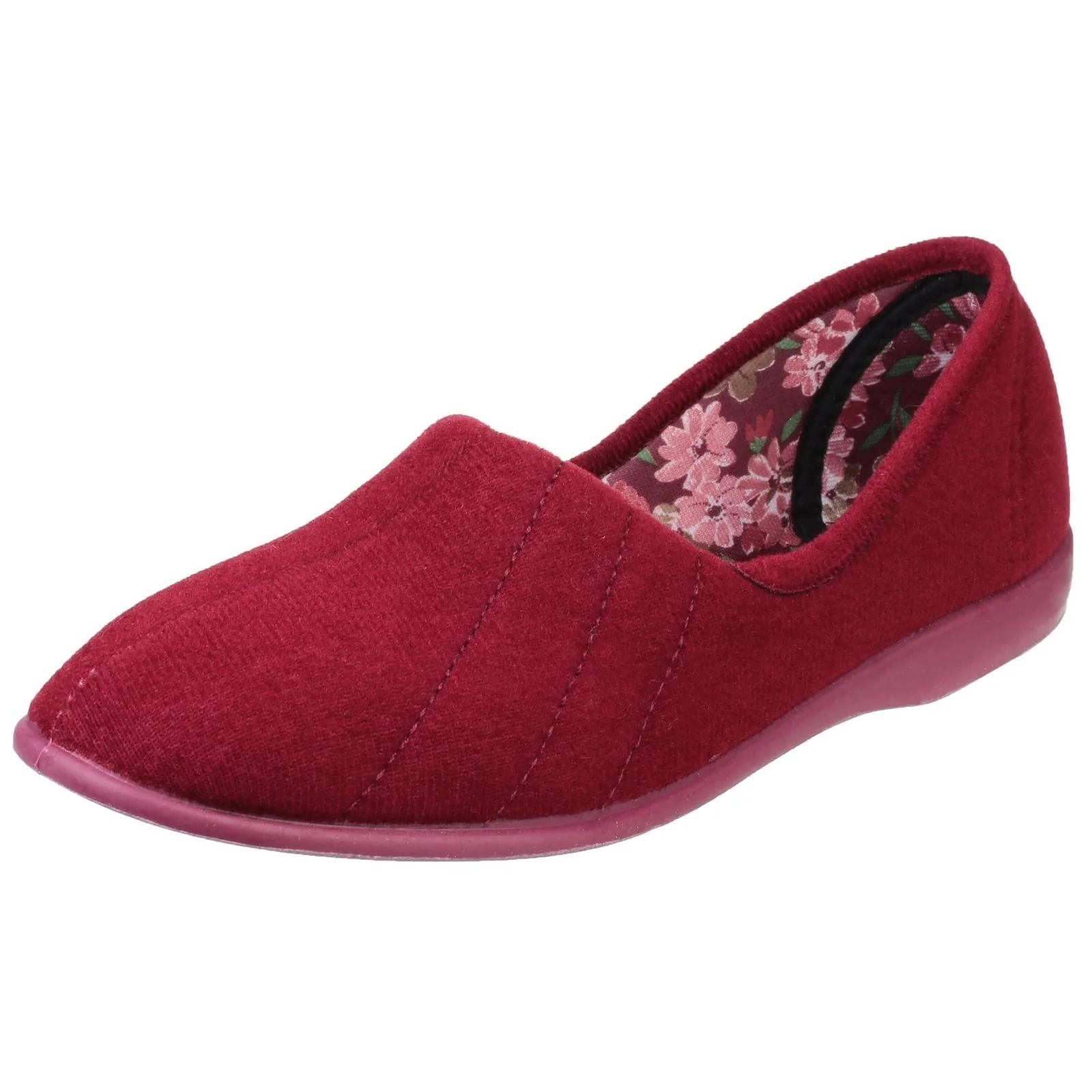 GBS Womens Audrey Ladies Slipper Red - Image 5
