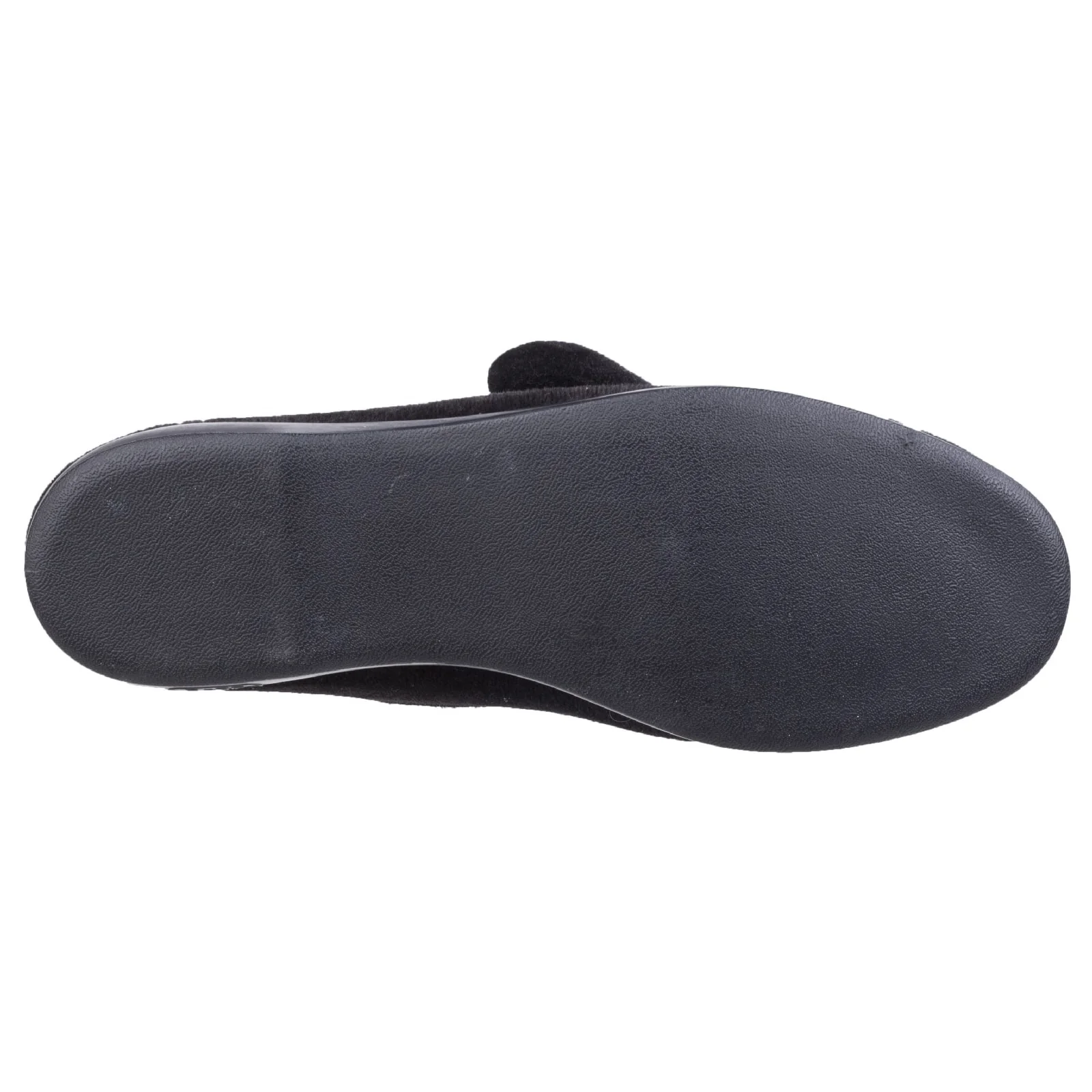 GBS Womens Audrey Touch Fastening Slipper Black - Image 2