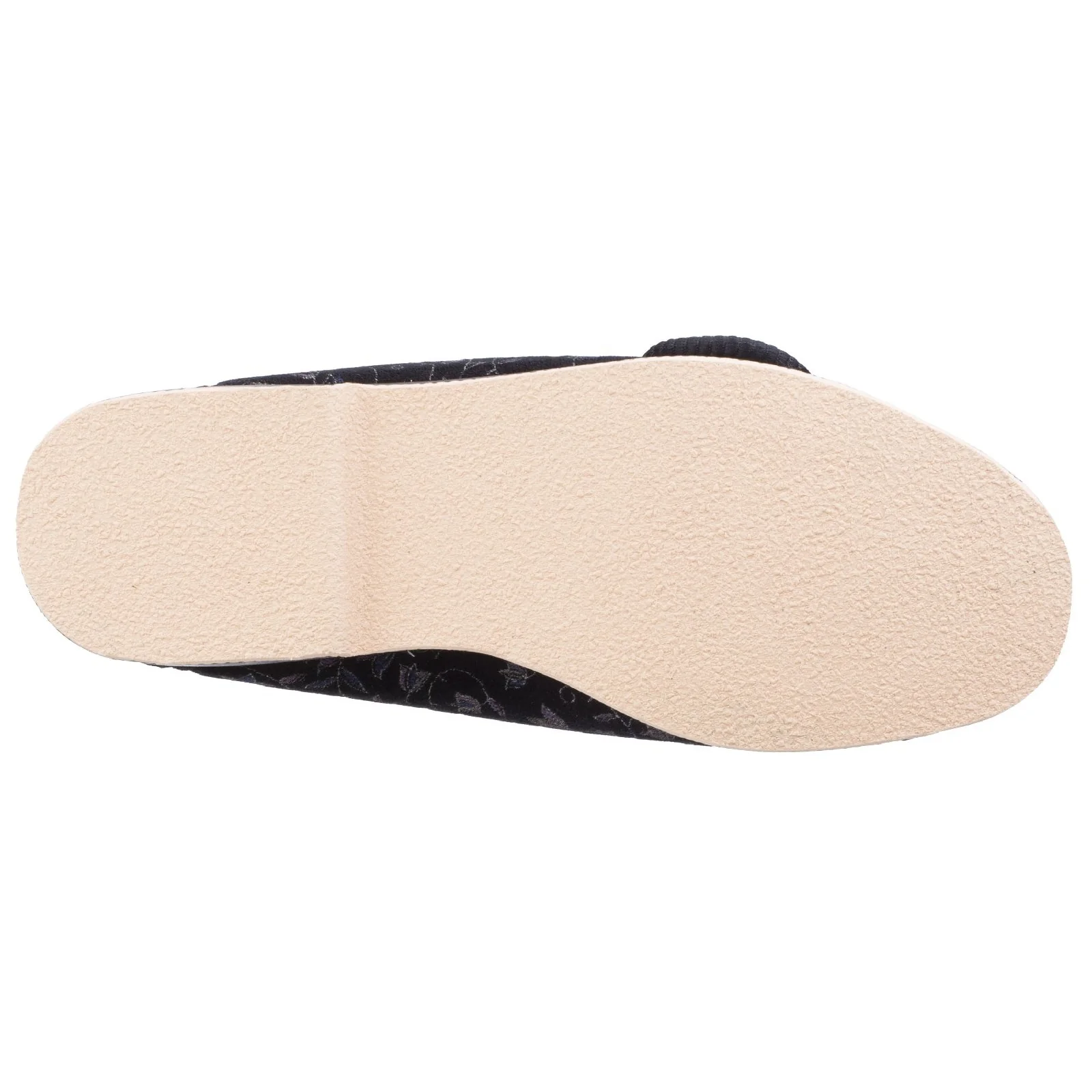 GBS Womens Nola Extra Wide Fit Ladies Slipper Black - Image 2