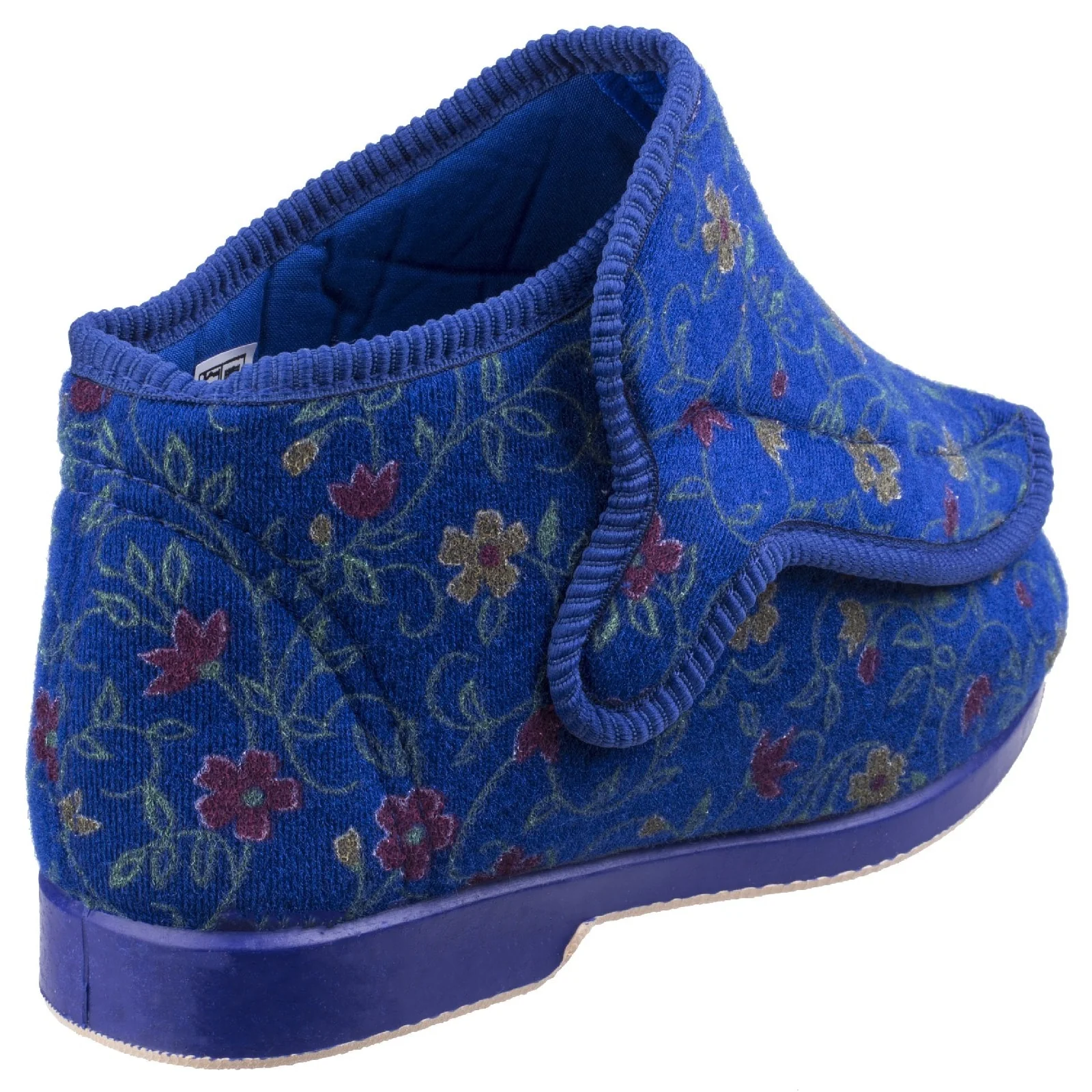 GBS Womens Rhona Ladies Extra Wide Fit Slipper Blue - Image 3