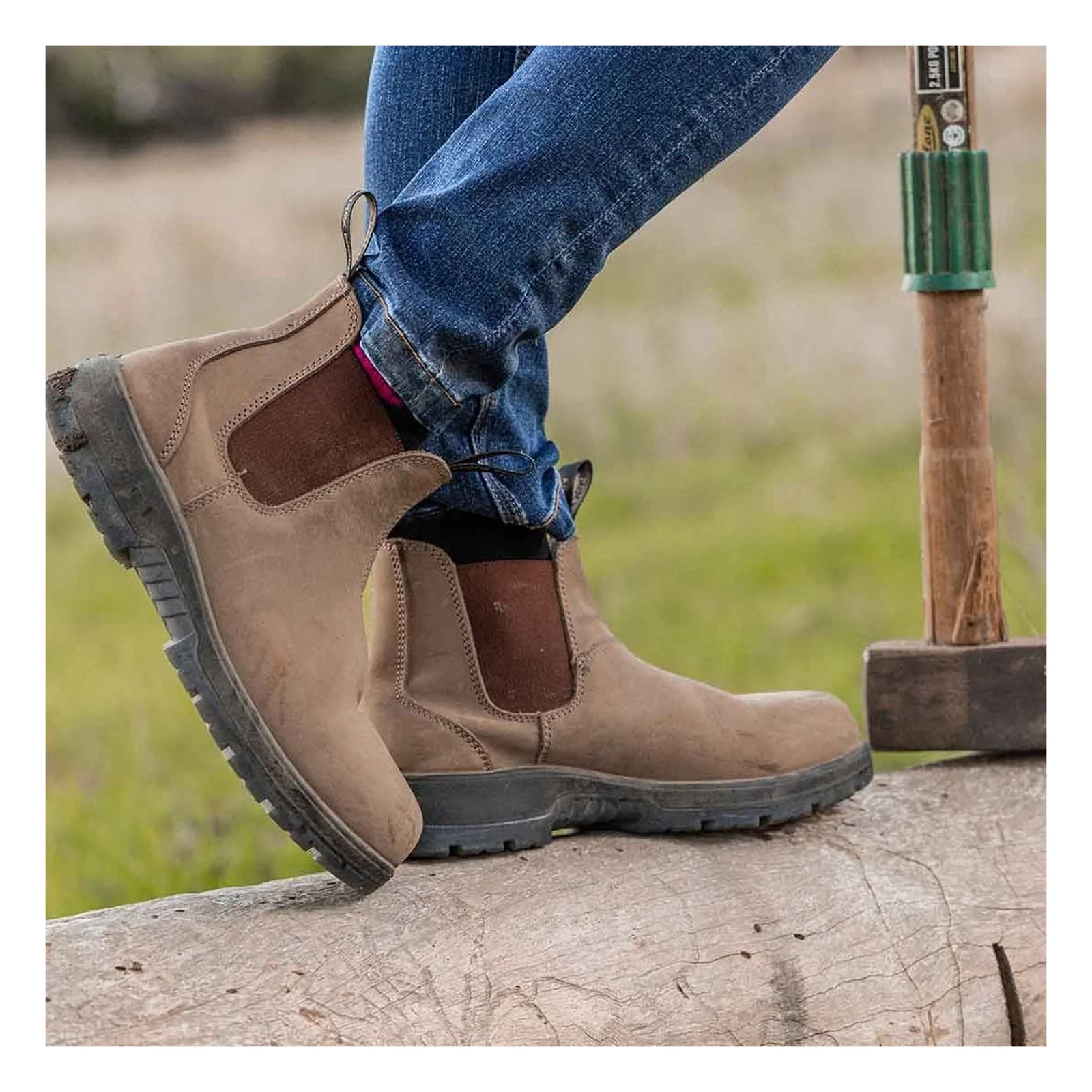 Hard Yakka Unisex Outback Safety Dealer Boot Crazyhorse - Image 5