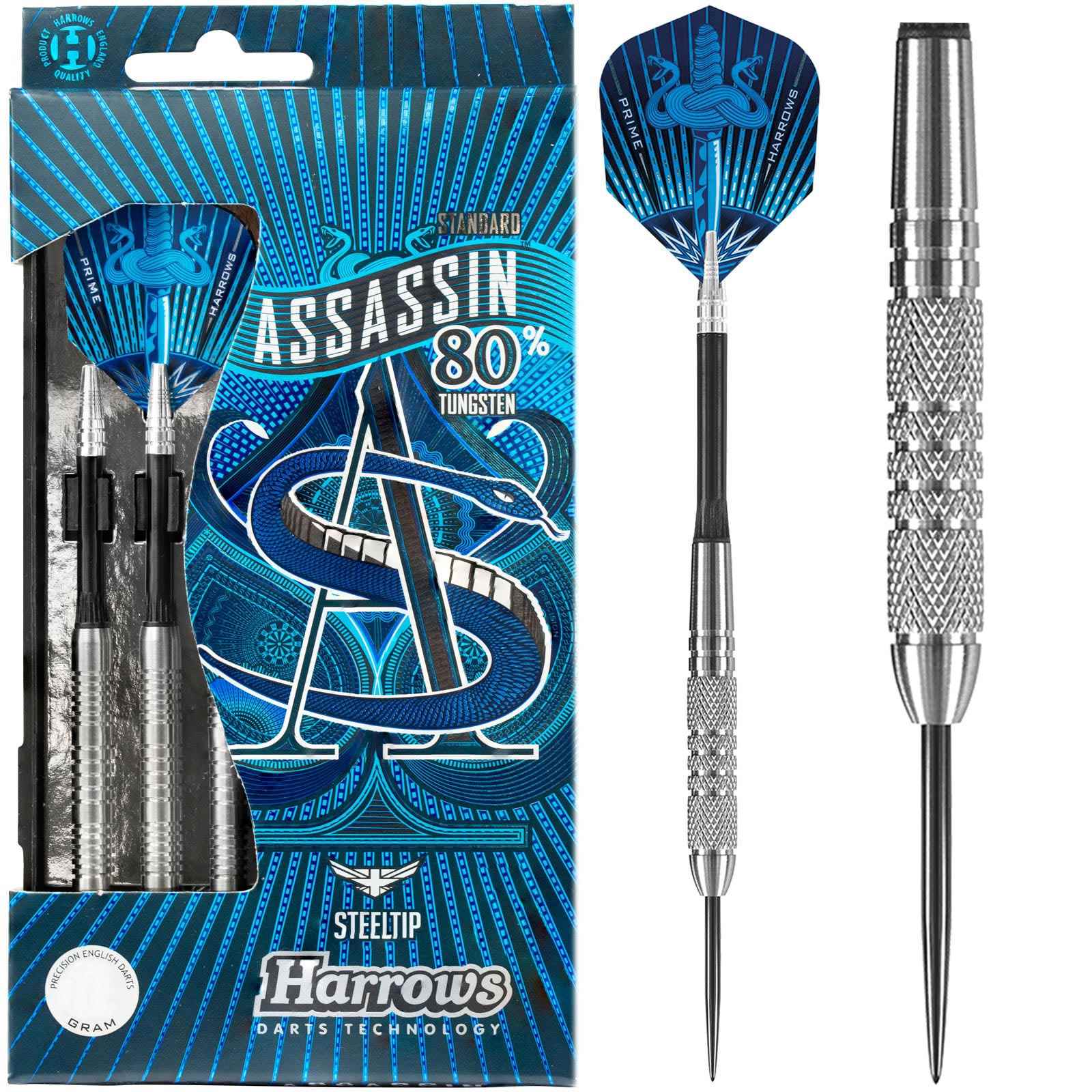 Harrows Assassin 80% Tungsten Steeltip Darts - 24g