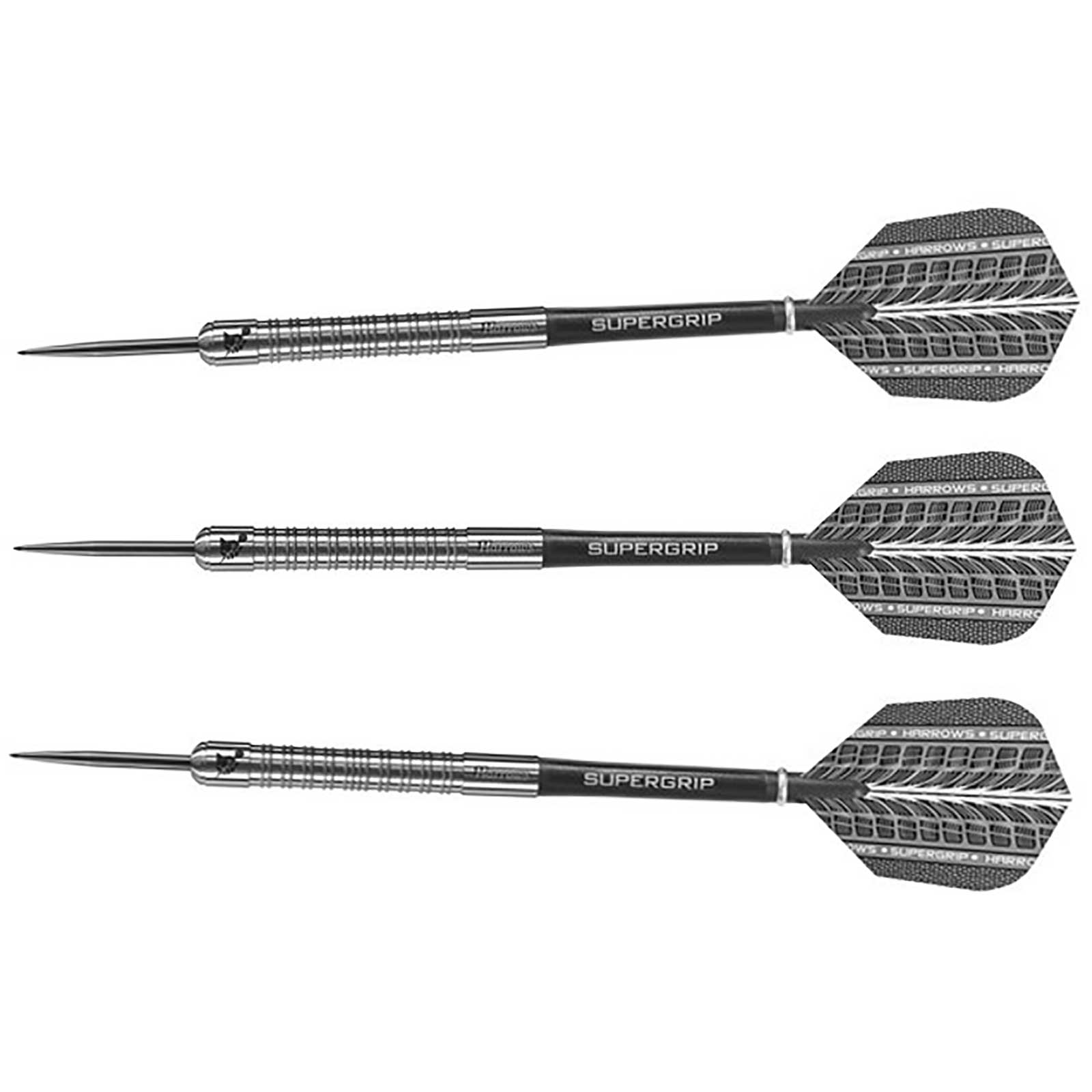 Harrows Supergrip 90% Tungsten Steeltip Darts - 30g - Image 2