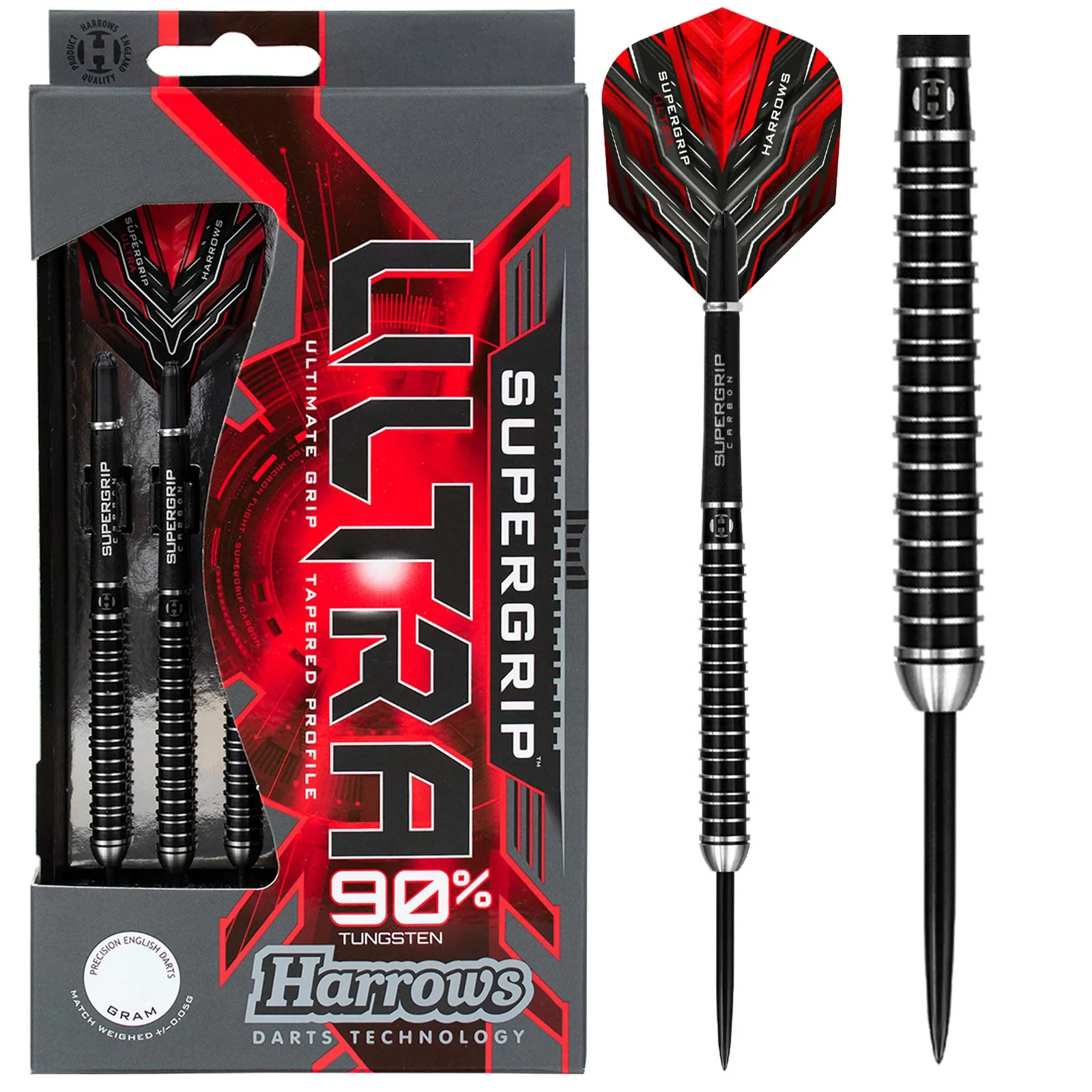 Harrows Supergrip Ultra 90% Tungsten 25g Darts