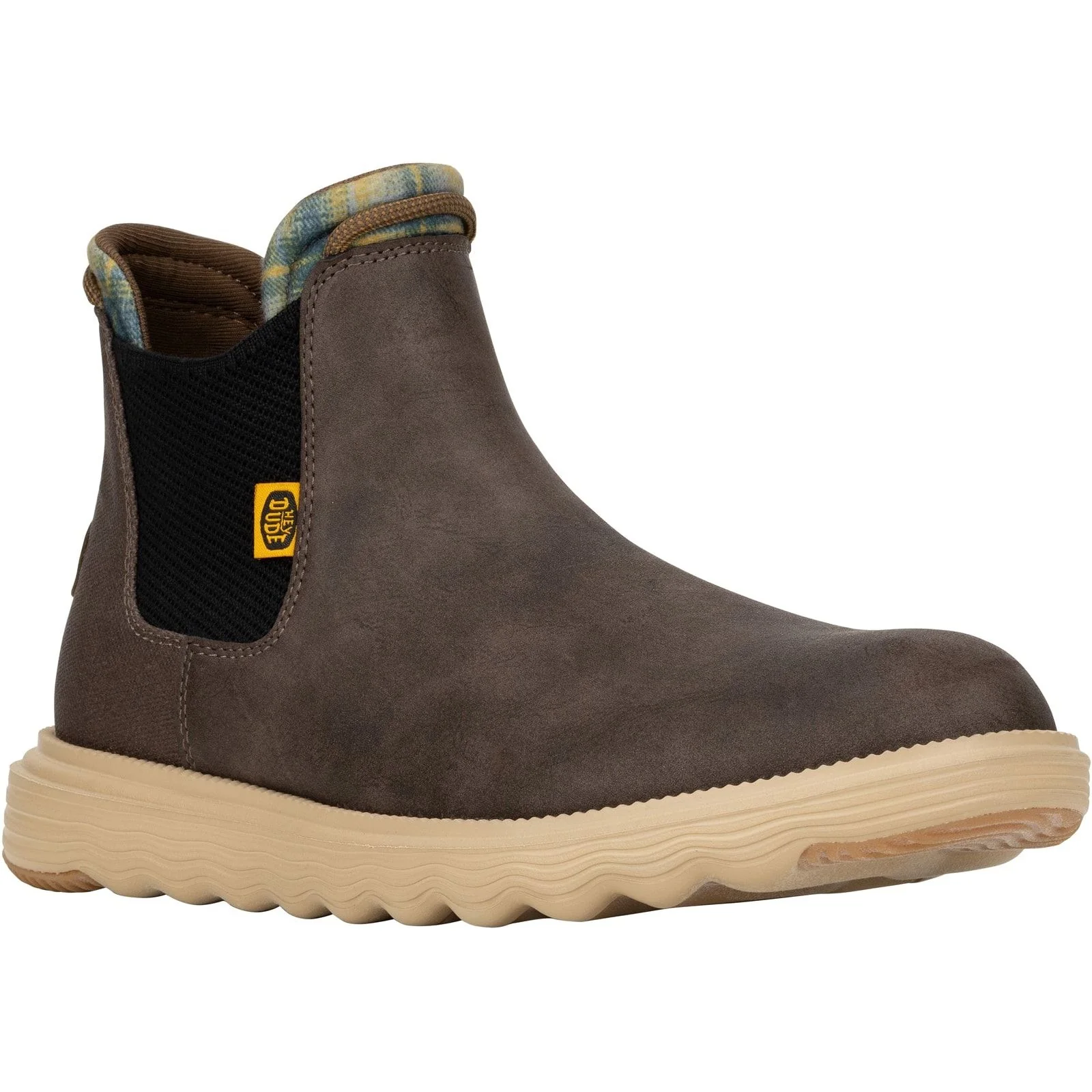 HEYDUDE Mens Branson Classic Boots Desert Brown - Image 4