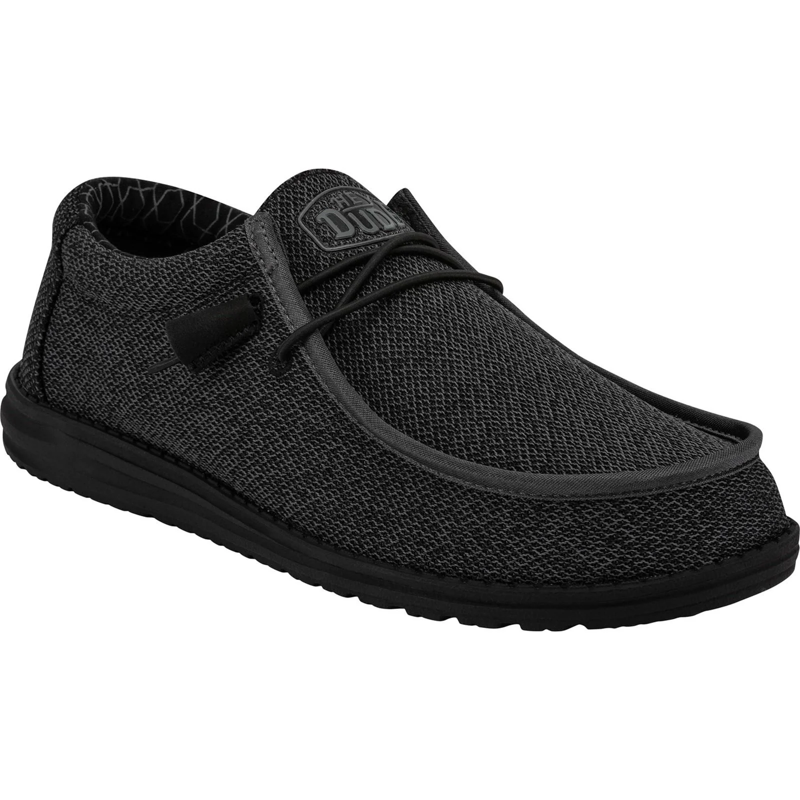 HEYDUDE Mens Wally Sox Shoe Micro Total Black