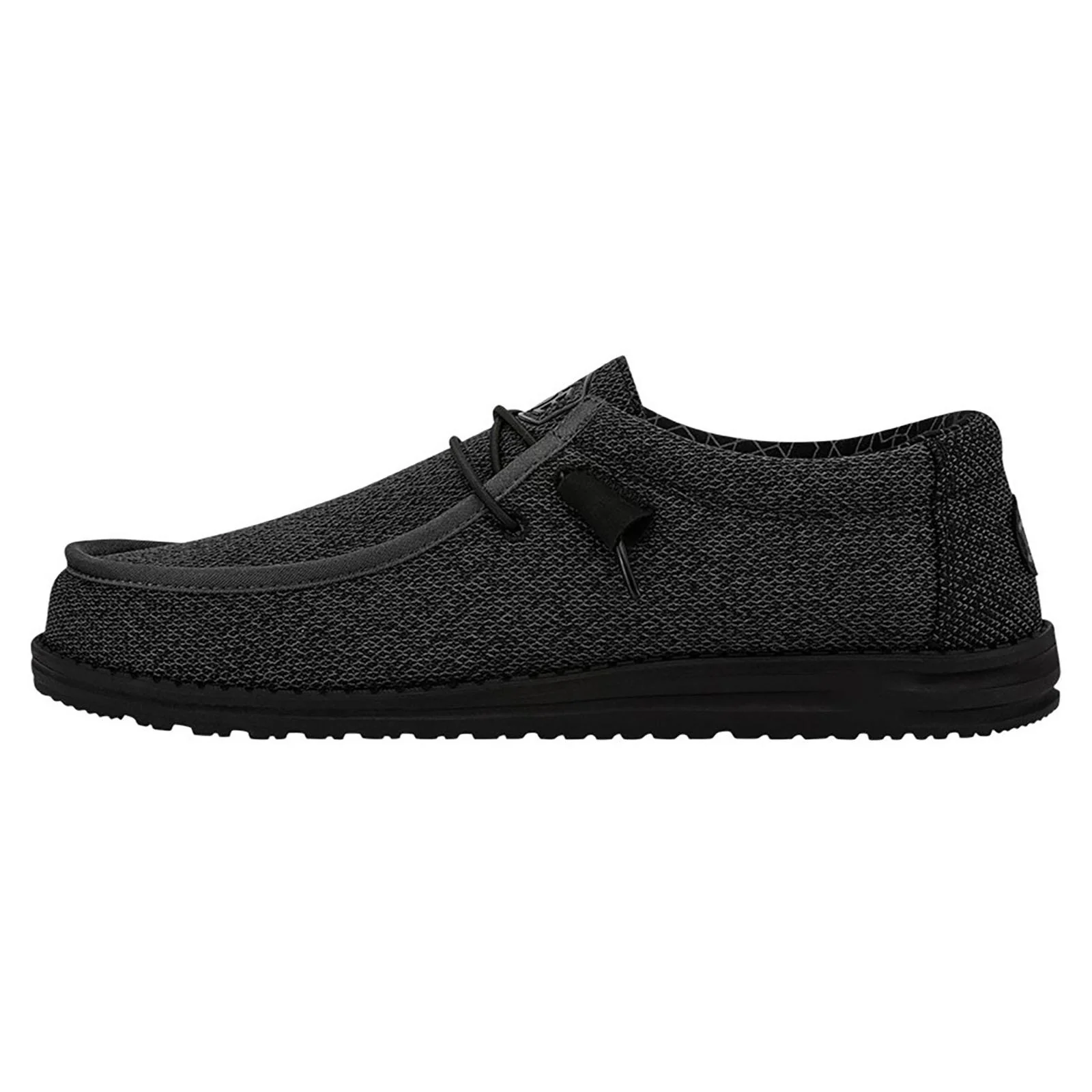 HEYDUDE Mens Wally Sox Shoe Micro Total Black - Image 2