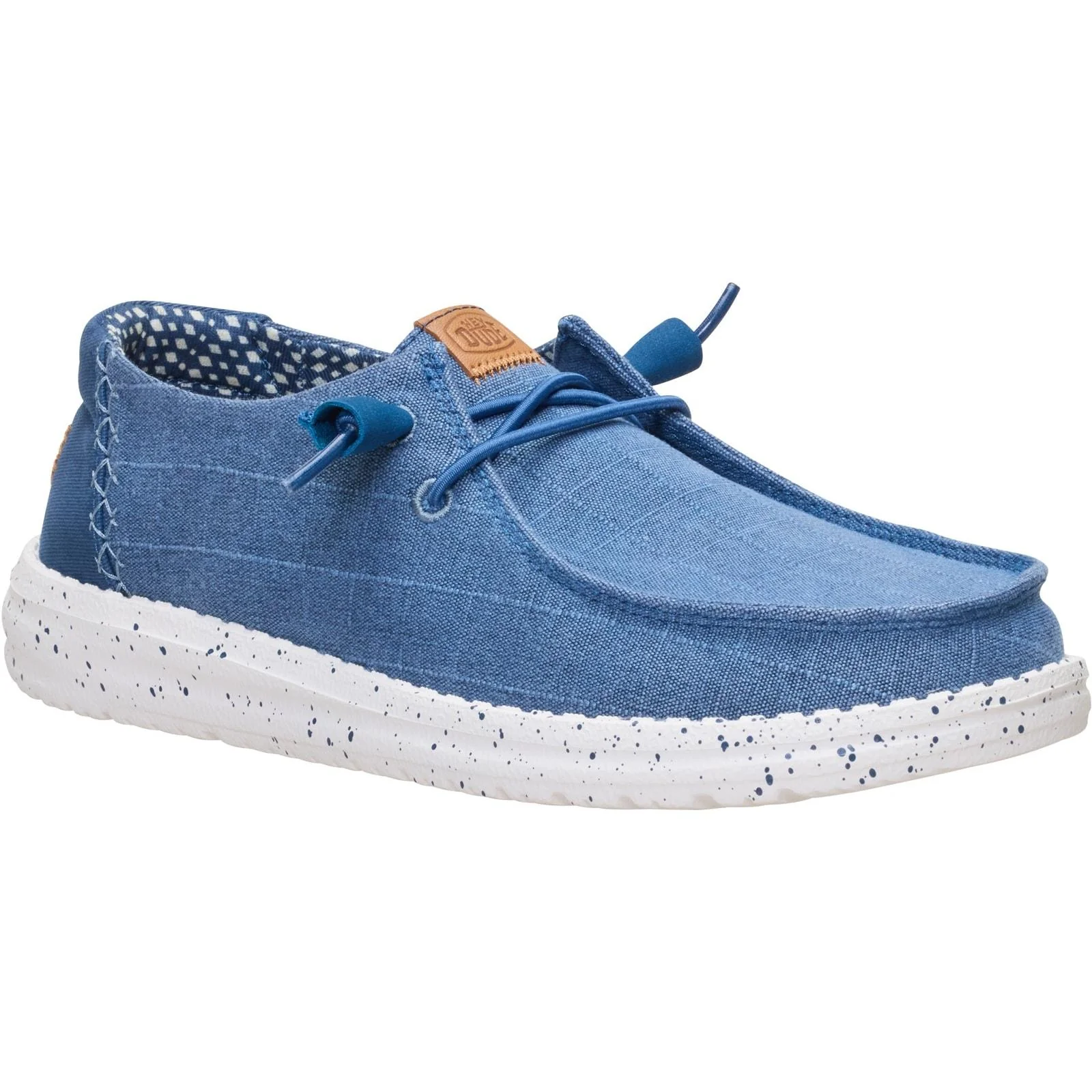 HEYDUDE Womens Wendy Chambray Grid Ensign Blue