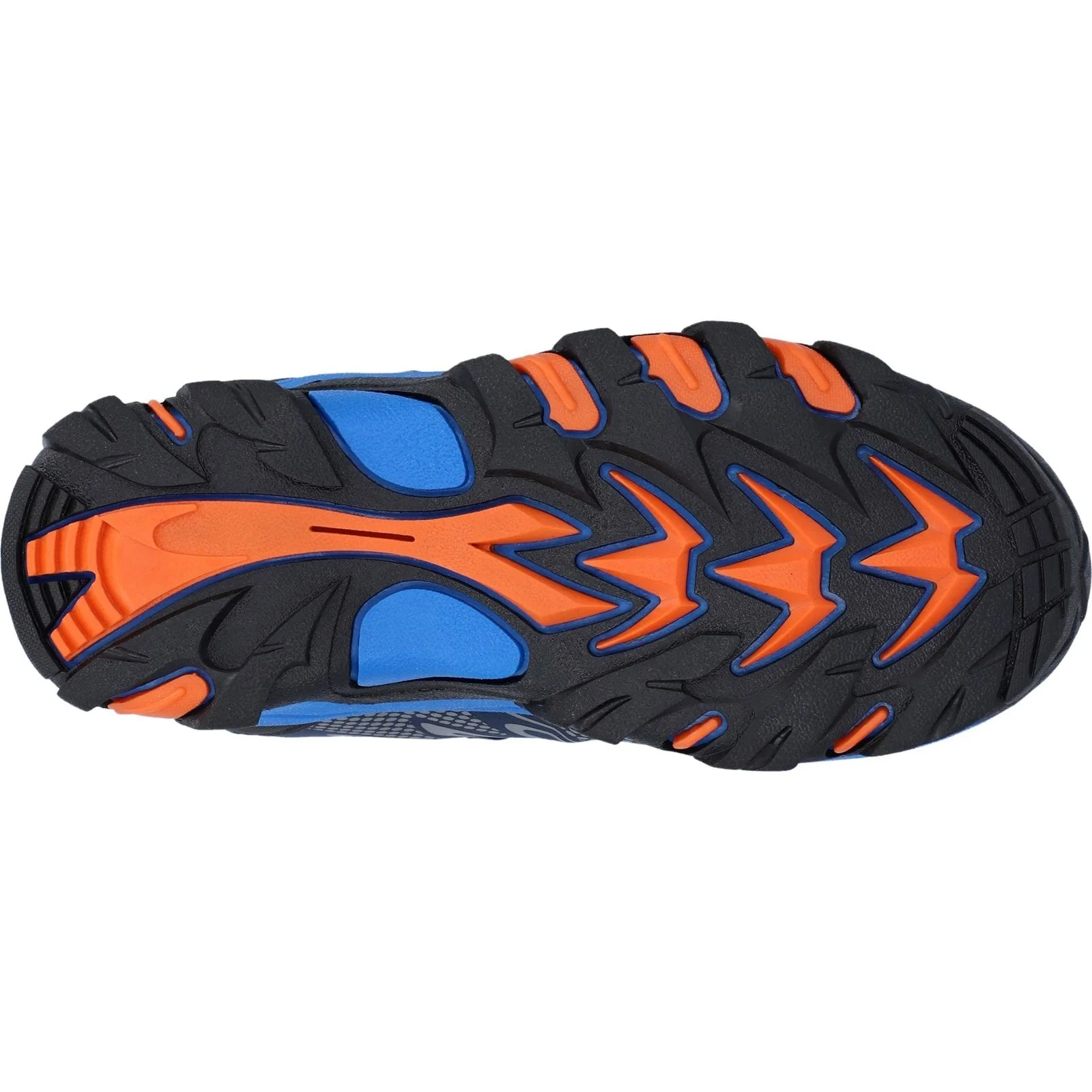 Hi-Tec Junior Boys Blackout Mid Boots Navy/Orange/Lake Blue - Image 3