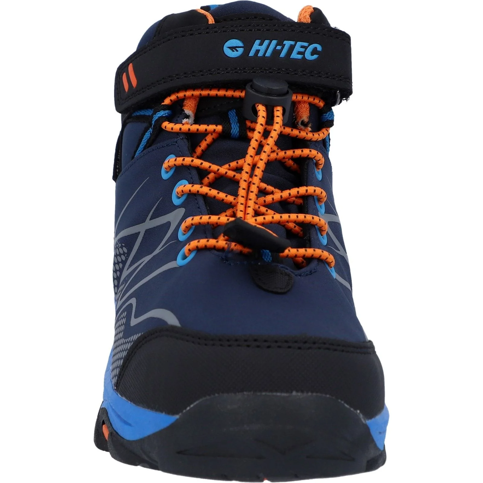 Hi-Tec Junior Boys Blackout Mid Boots Navy/Orange/Lake Blue - Image 5