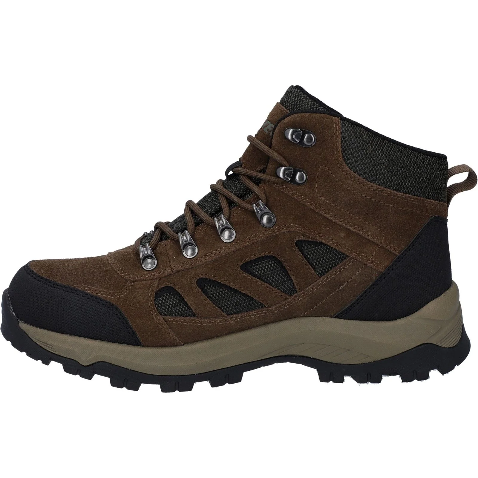 Hi-Tec Mens Bandera Expedition Mid Wide Boots Smokey Brown/Khaki - Image 2