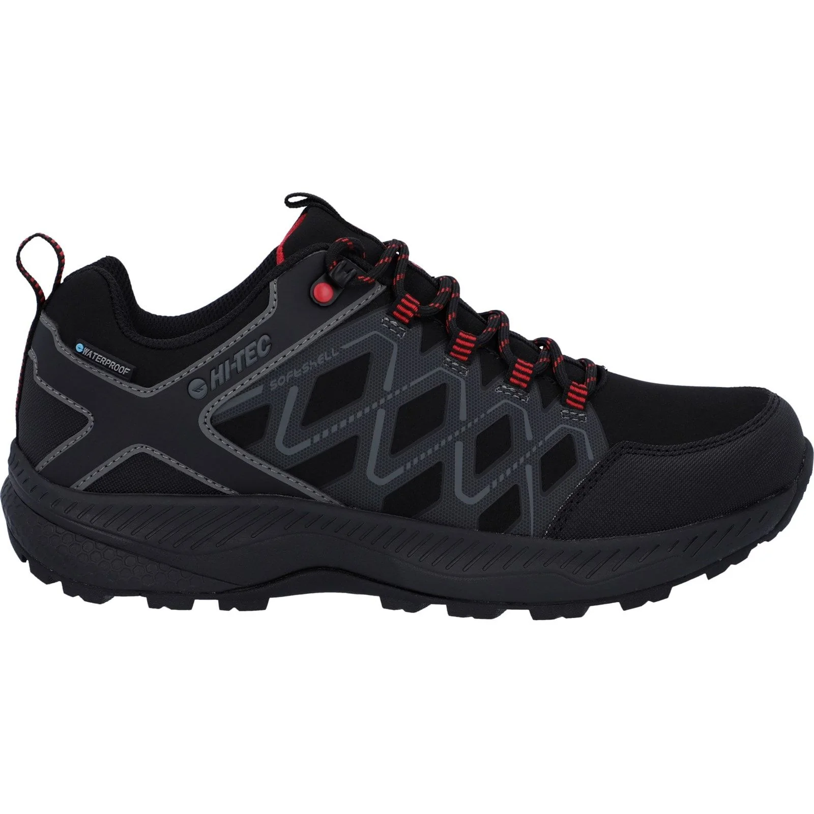 Hi-Tec Mens Diamonde Low Boots Black/Castlerock