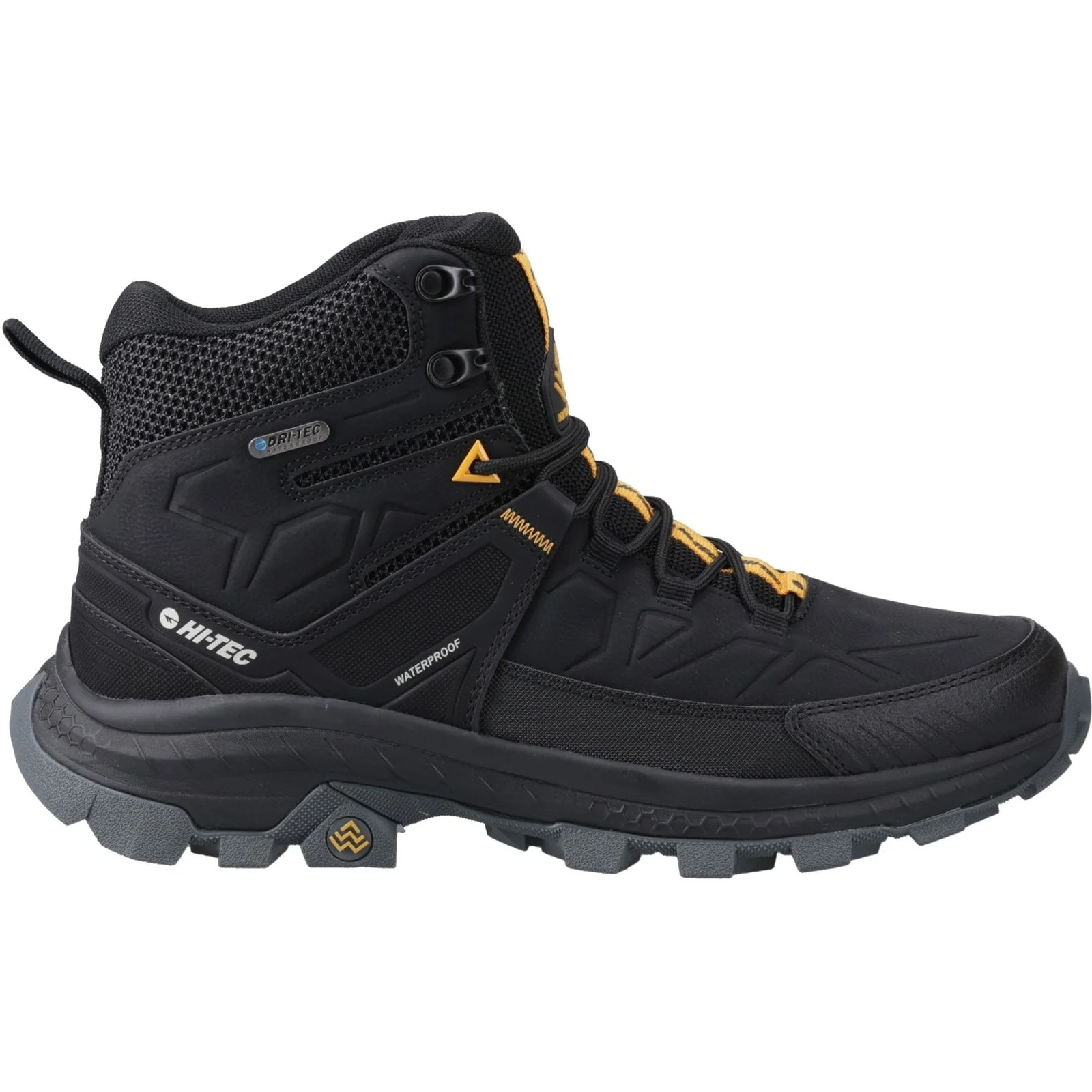 Hi-Tec Mens Rainier Hiking Boots Black