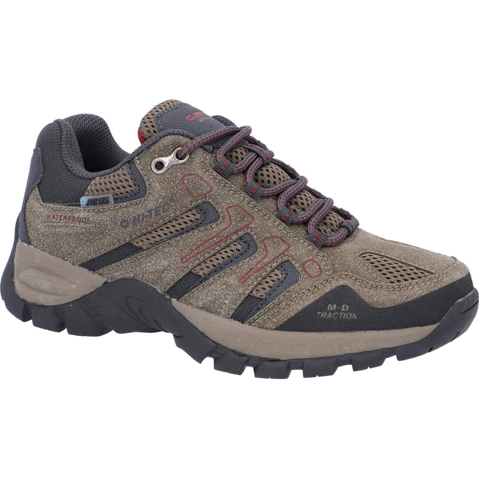 Hi-Tec Womens Torca Low Boots Dark Taupe/Charcoal - Image 6