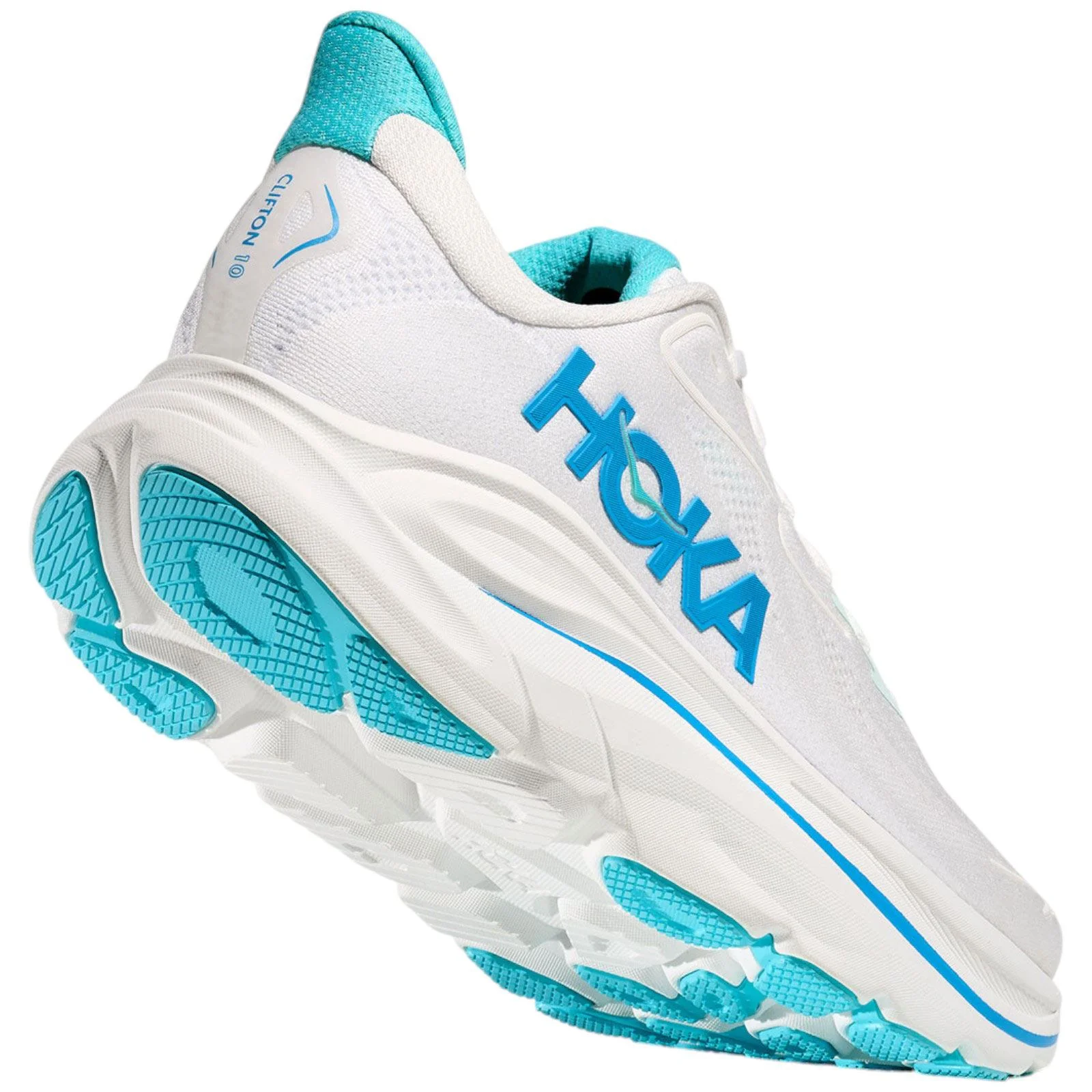 Hoka Clifton 10 Mens White/Sky - Image 6