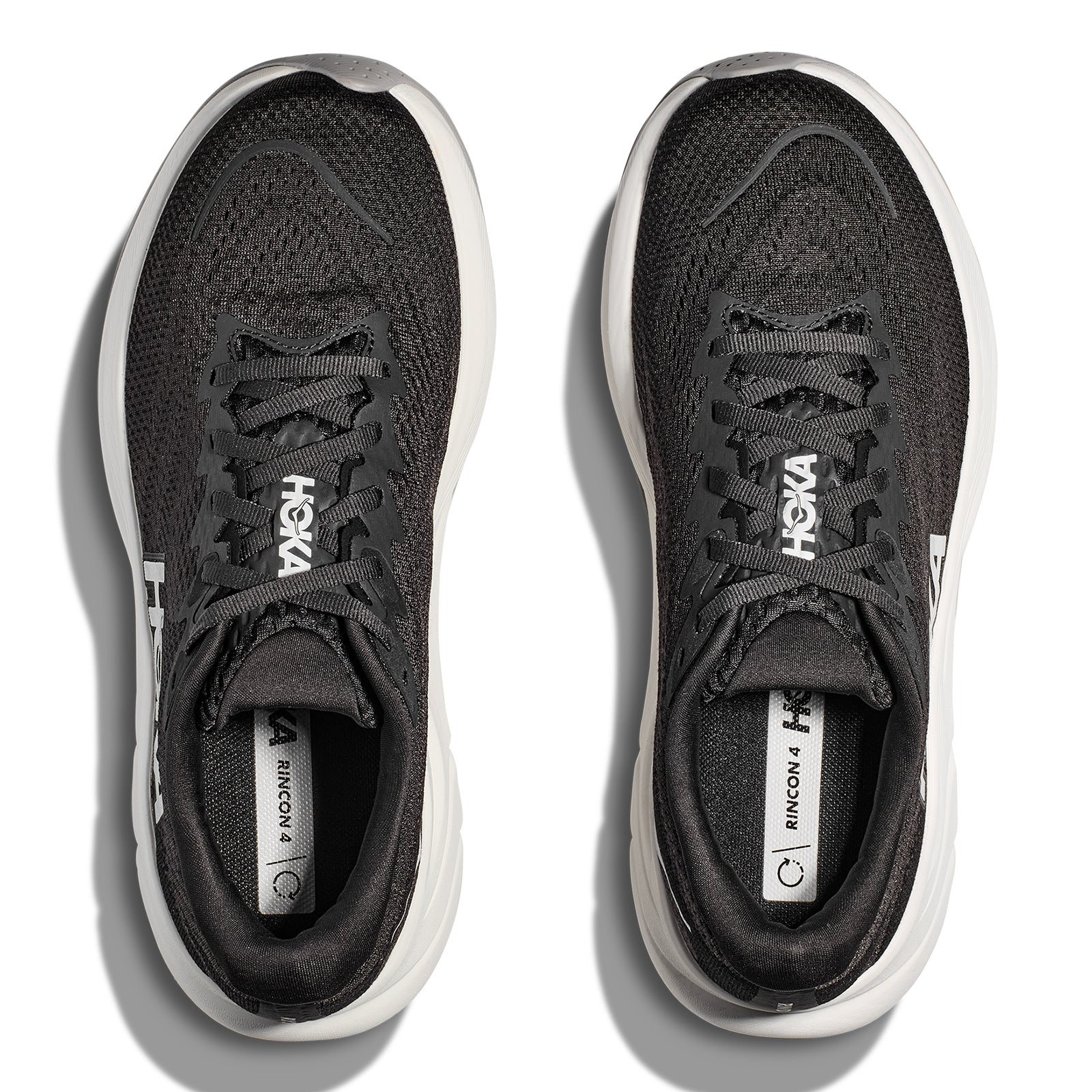 HOKA Womens RINCON 4 Black/White - Image 3